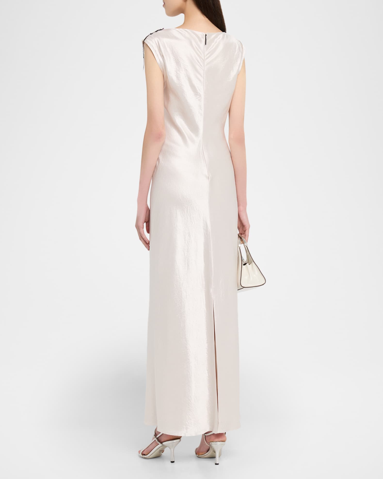 Jason Wu Collection Embellished Washed Twill Column Gown | Neiman