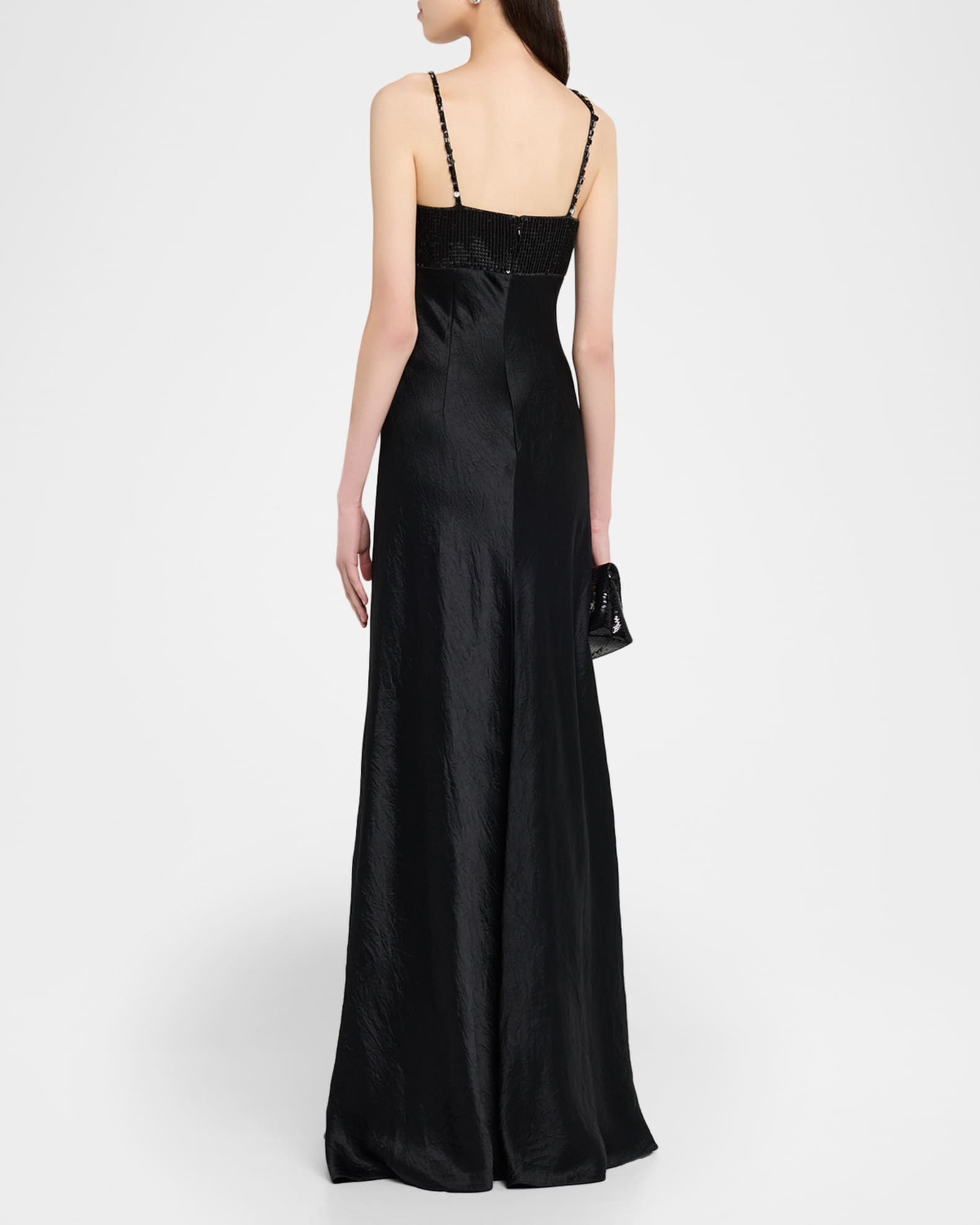 Wedding Dress Jason Wu Evening Dresses Jason Wu Women's Washed Twill Sequin  Gown Black Gowns