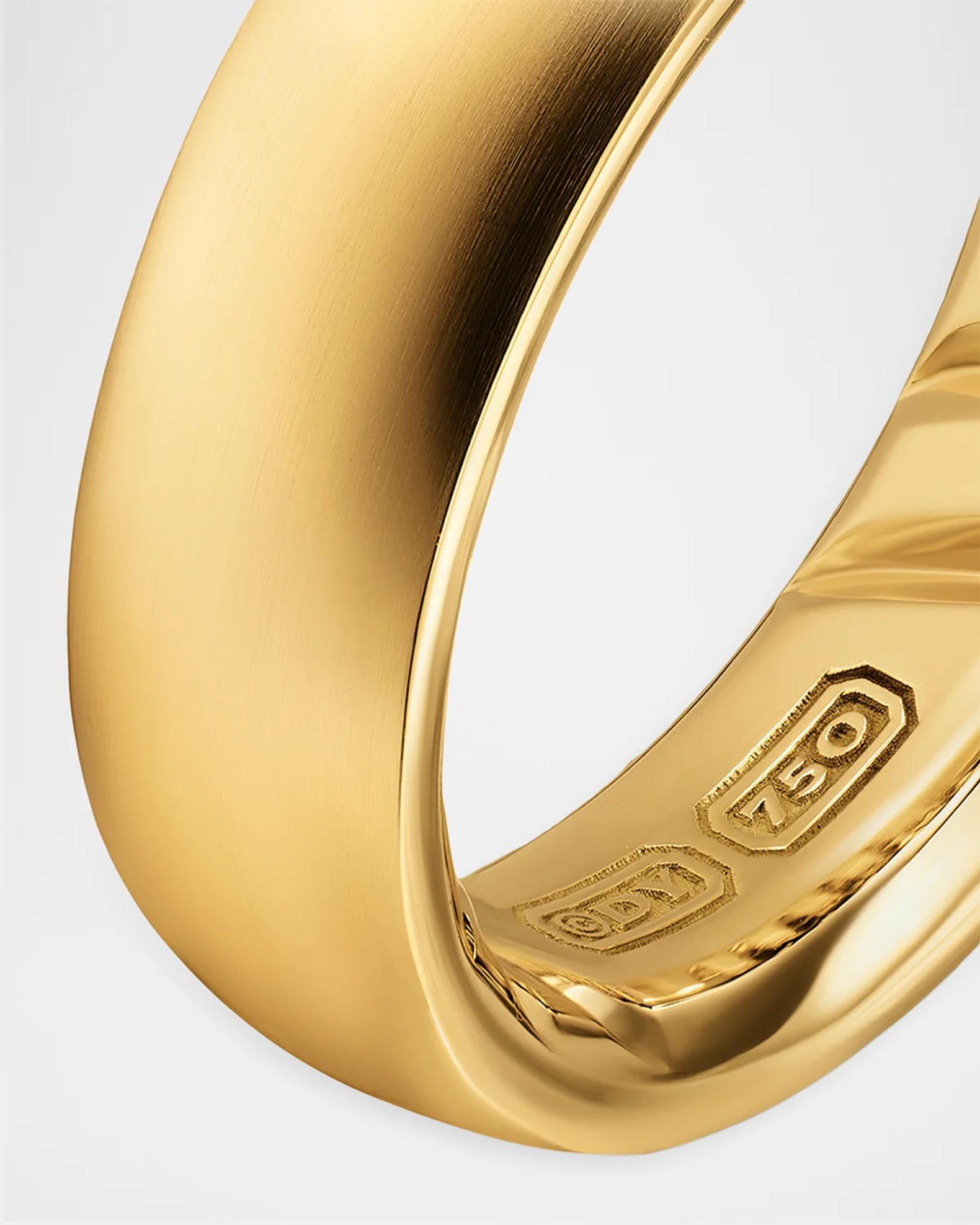 David Yurman Men's Streamline® Band Ring in 18K Yellow Gold, 6.2mm ...