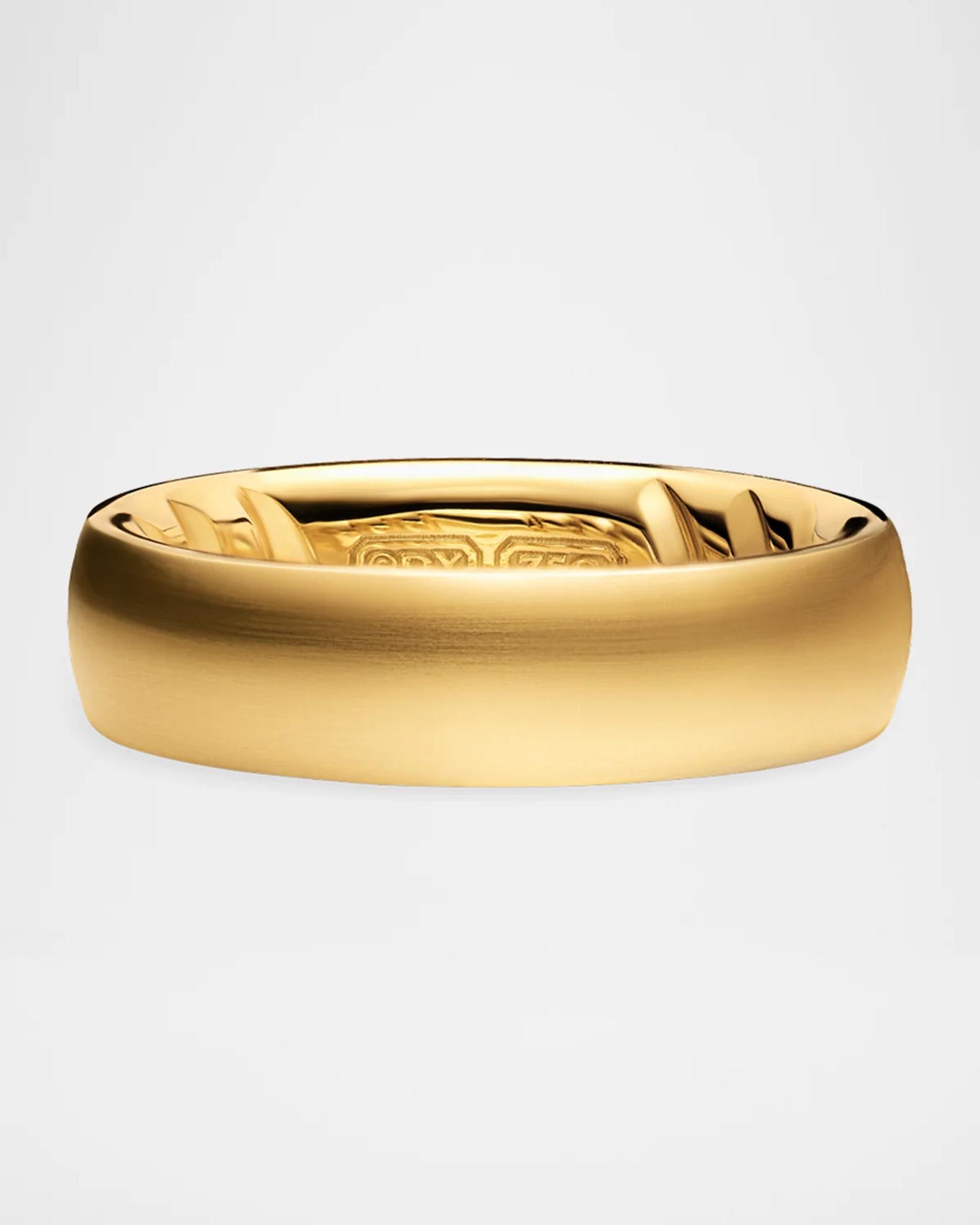 David Yurman Men's Streamline® Band Ring in 18K Yellow Gold, 6.2mm ...