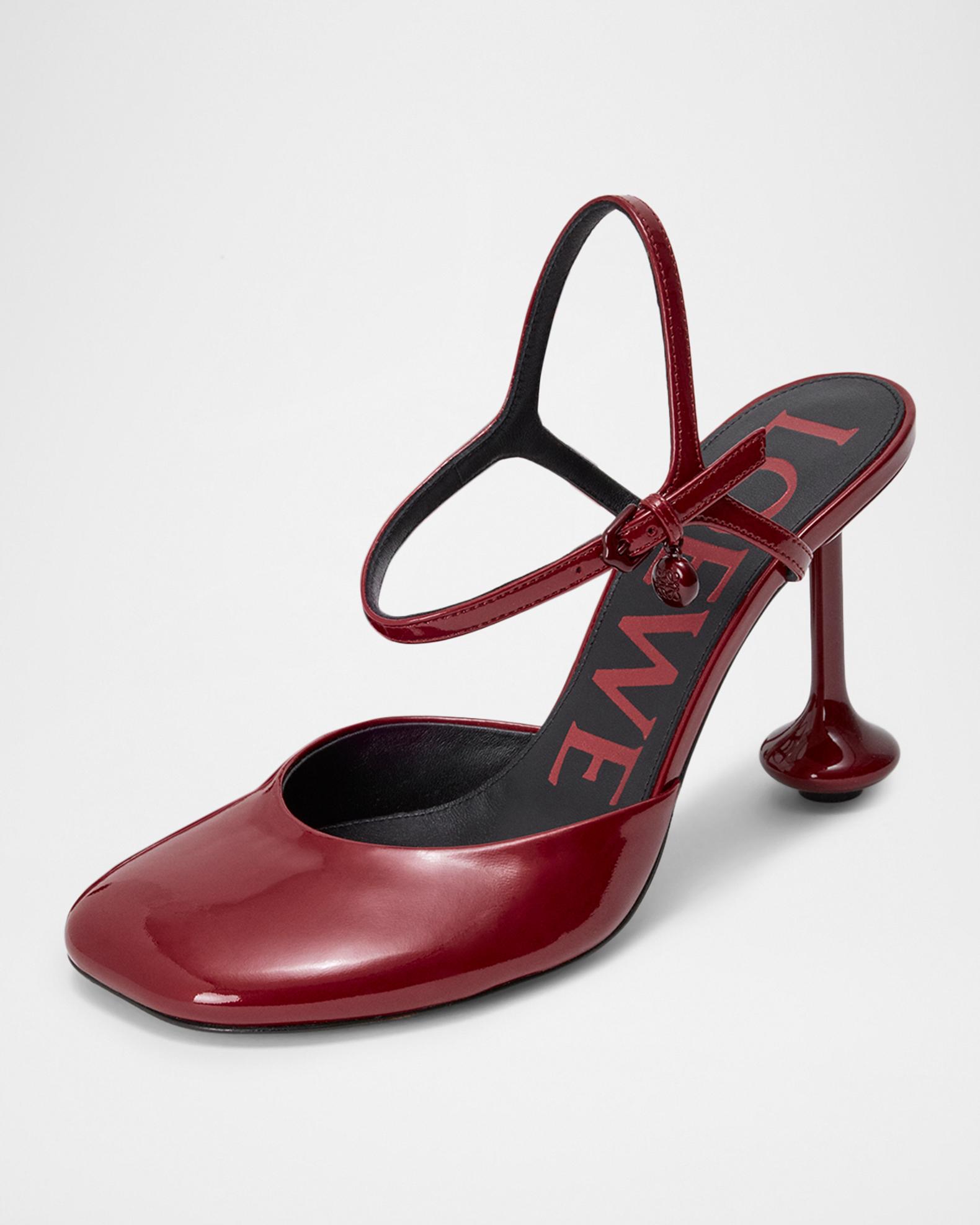 LOEWE 90mm Toy Patent Leather Ankle-Strap Pumps | Neiman Marcus