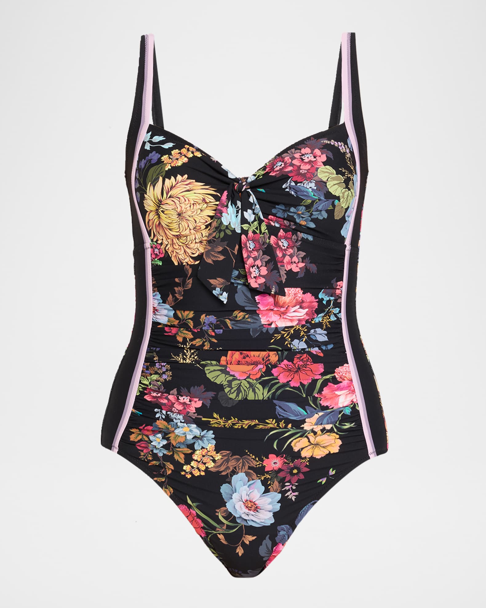 Johnny Was Hannah Ruched One Piece Swimsuit