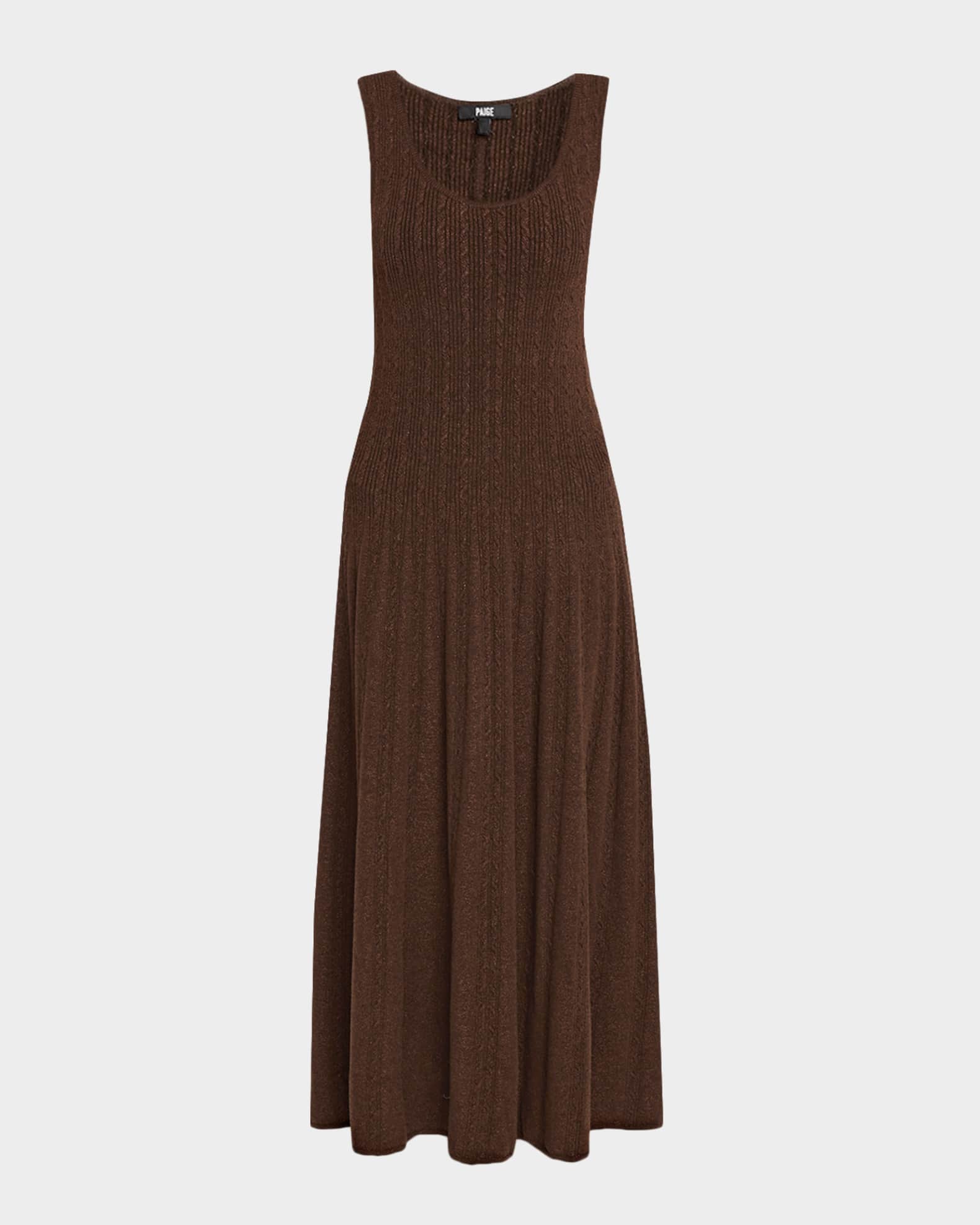 polka dot a line midi dress Bianca A-line Polka Dot Midi Dress – Beige/Black