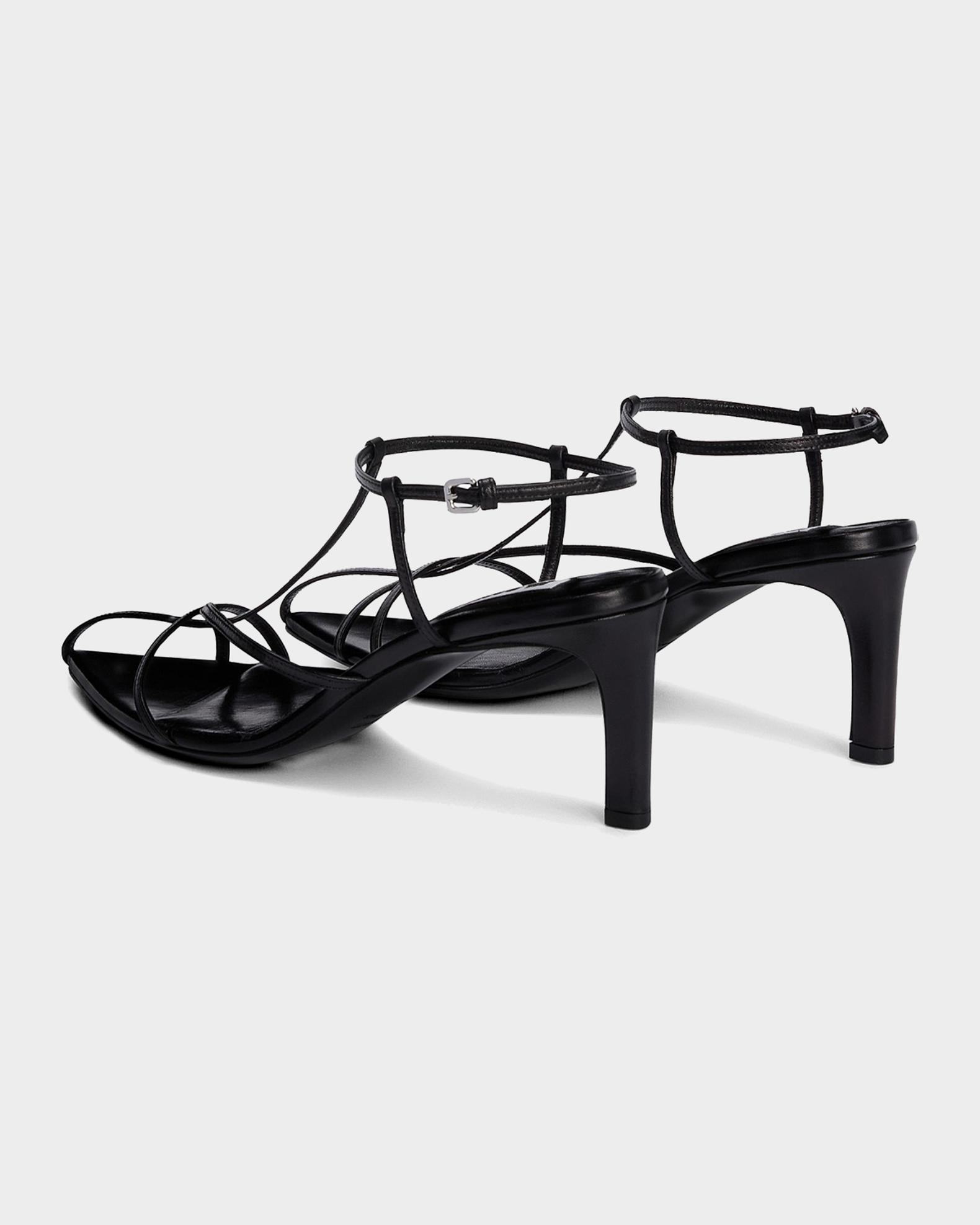 Jil Sander 65mm Leather Crisscross Ankle-Strap Sandals | Neiman Marcus