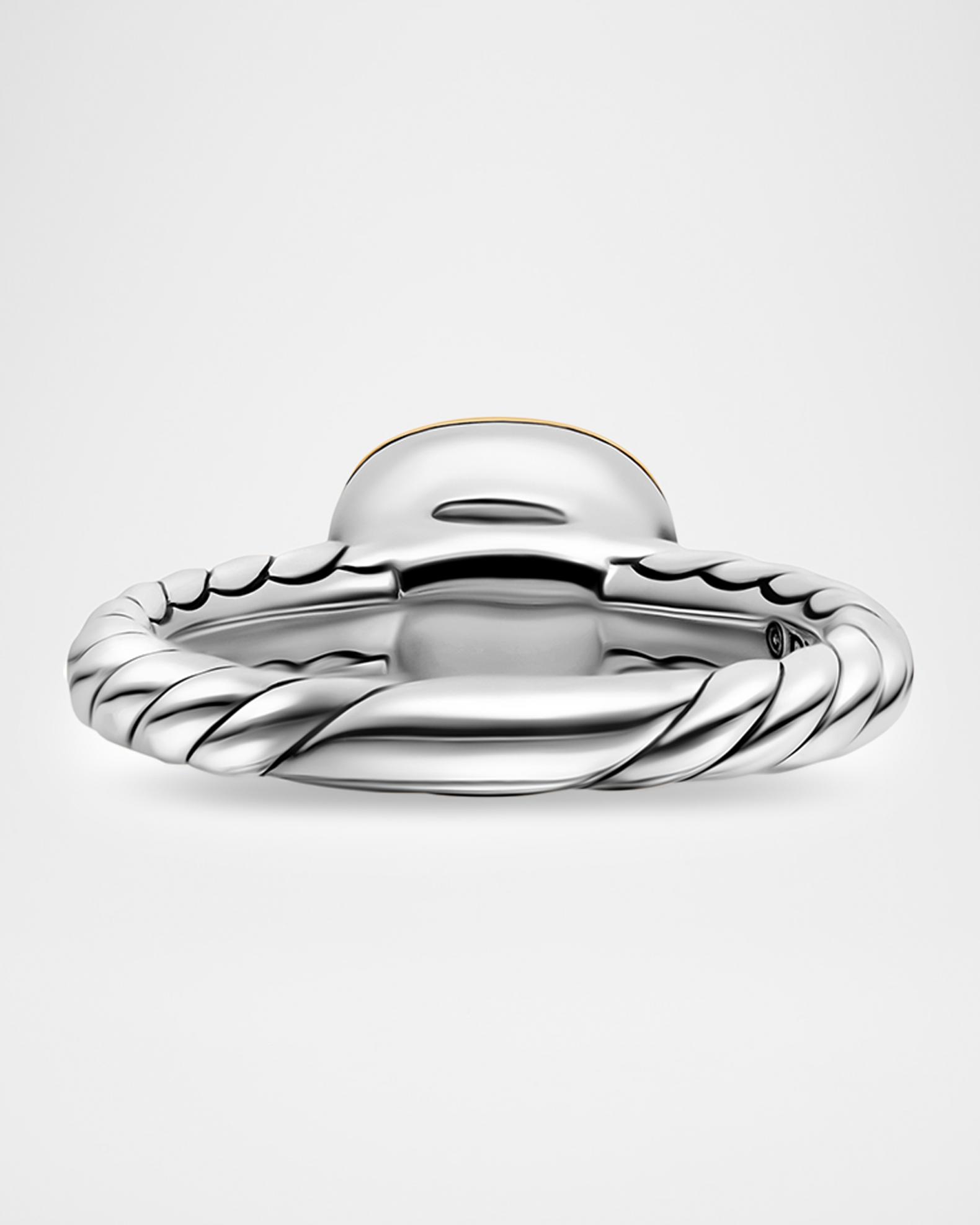David Yurman DY Mercer Color Stone Ring with Amethyst in Silver and 18K ...