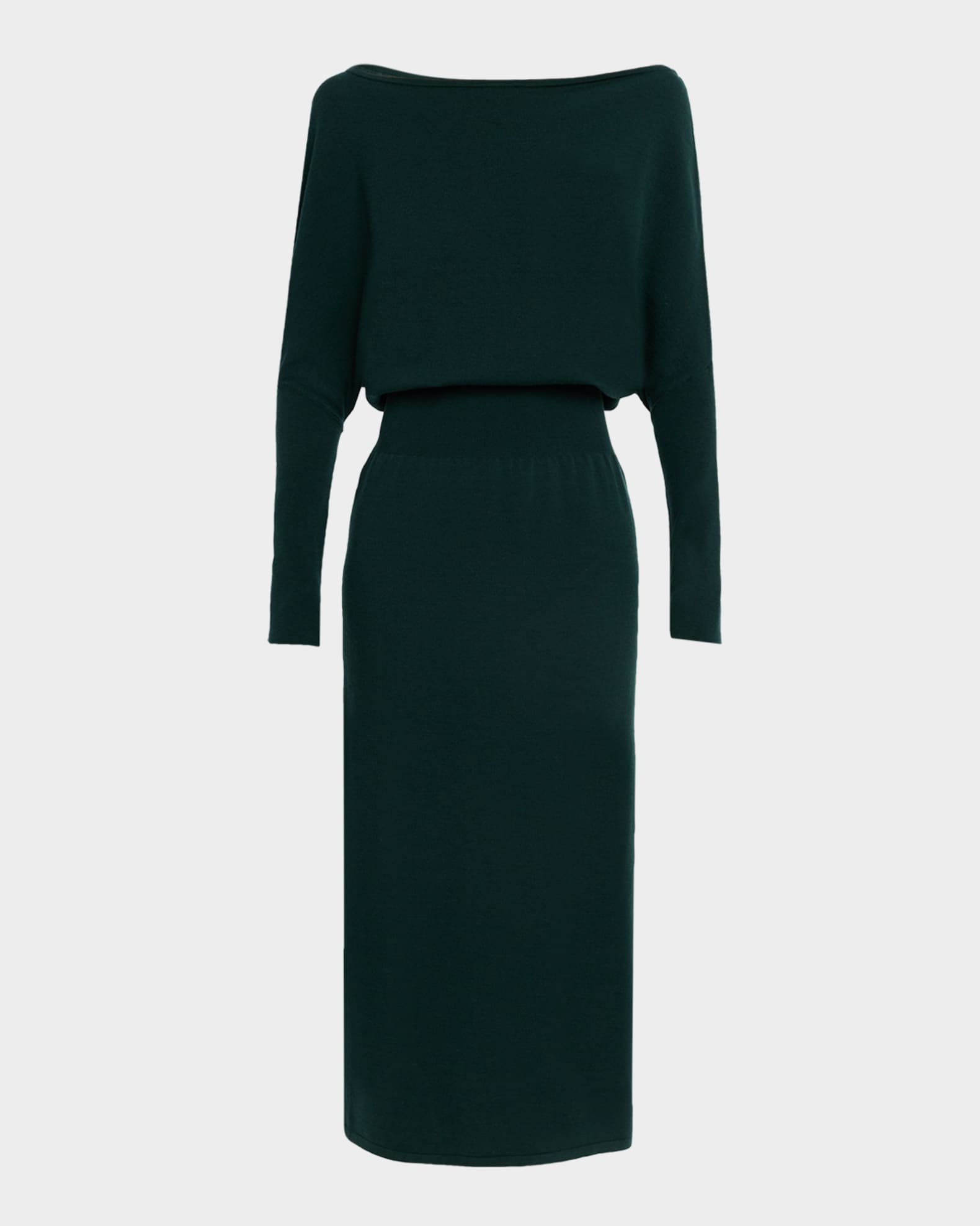 SIMKHAI - Janese Off Shoulder Midi Dress in Emerald M