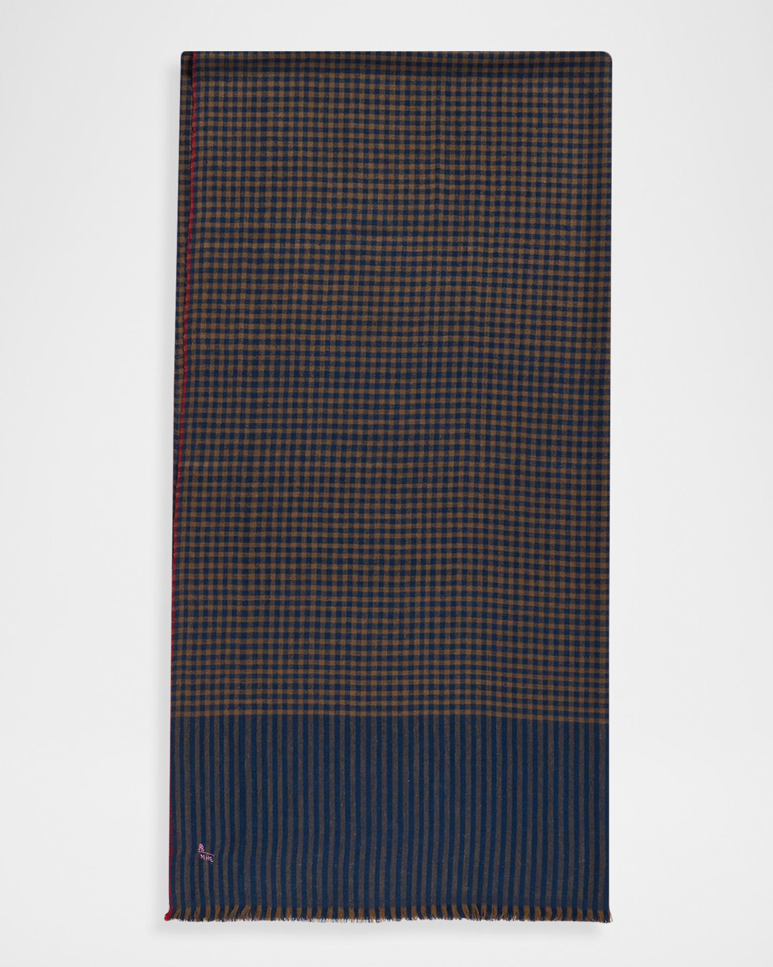 Anderson & Sheppard Men's Mini-Check Cashmere Scarf | Neiman Marcus