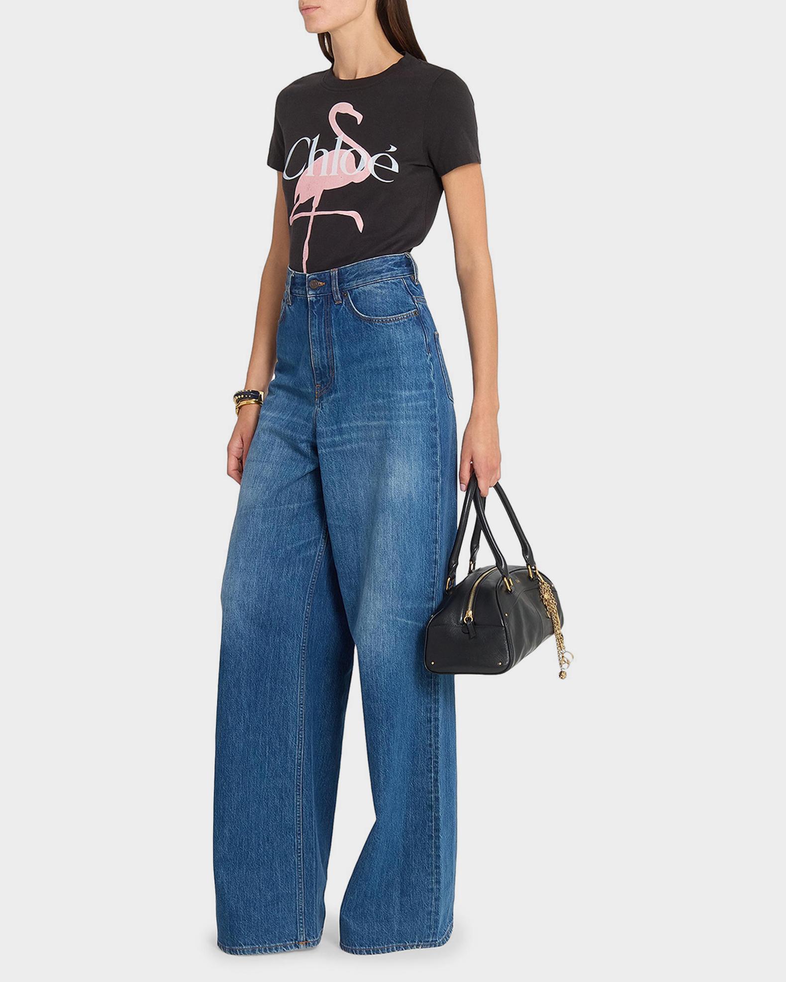 Chloe Flamingo Logo Short-Sleeve T-Shirt | Neiman Marcus