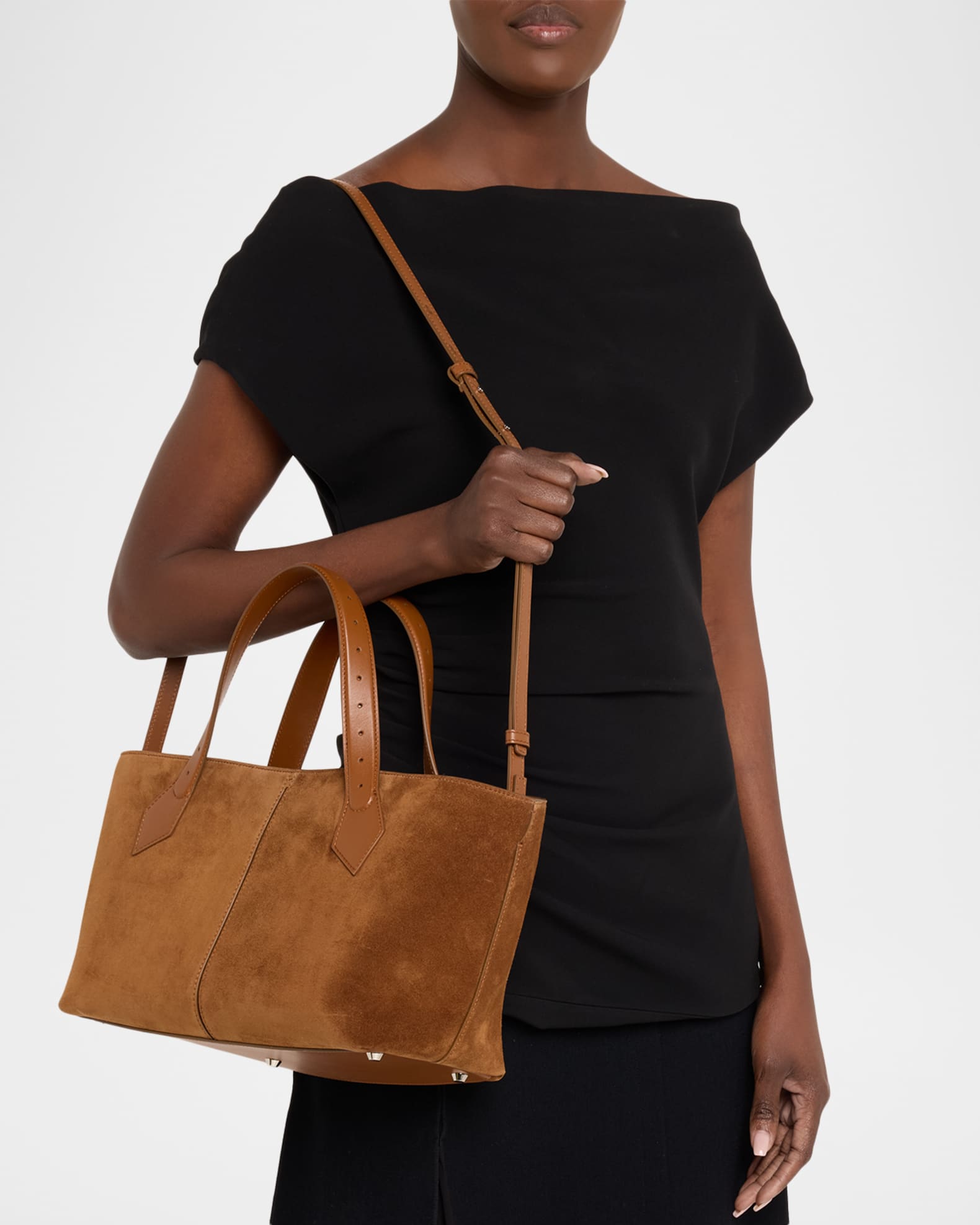 Proenza Schouler Chelsea East-West Suede Tote Bag | Neiman Marcus