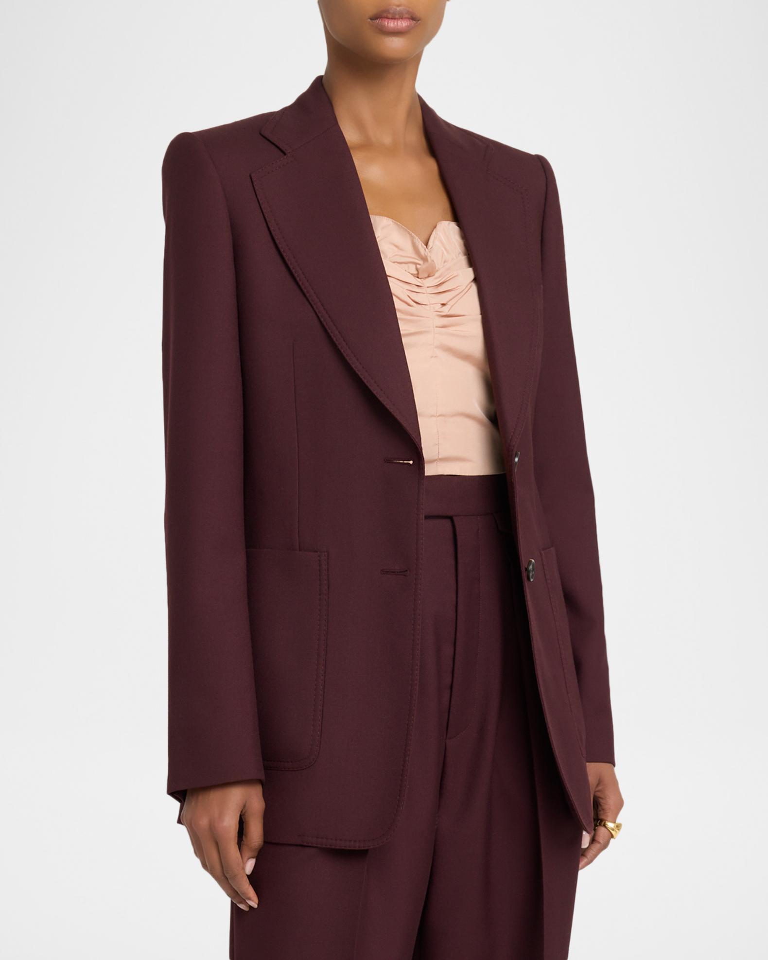 Wool Gabardine Suit | Neiman Marcus