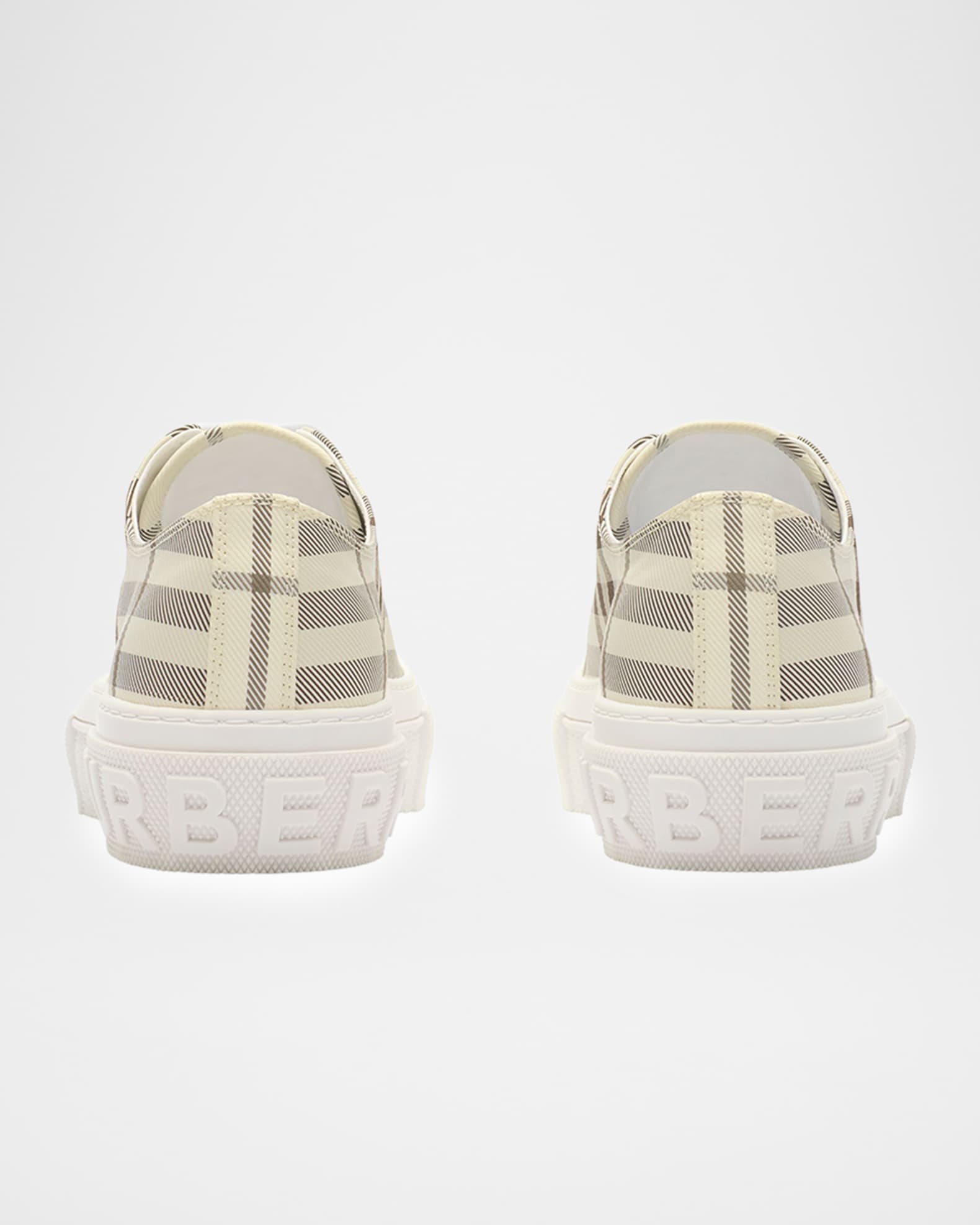 Burberry Jack Check Low-Top Sneakers | Neiman Marcus