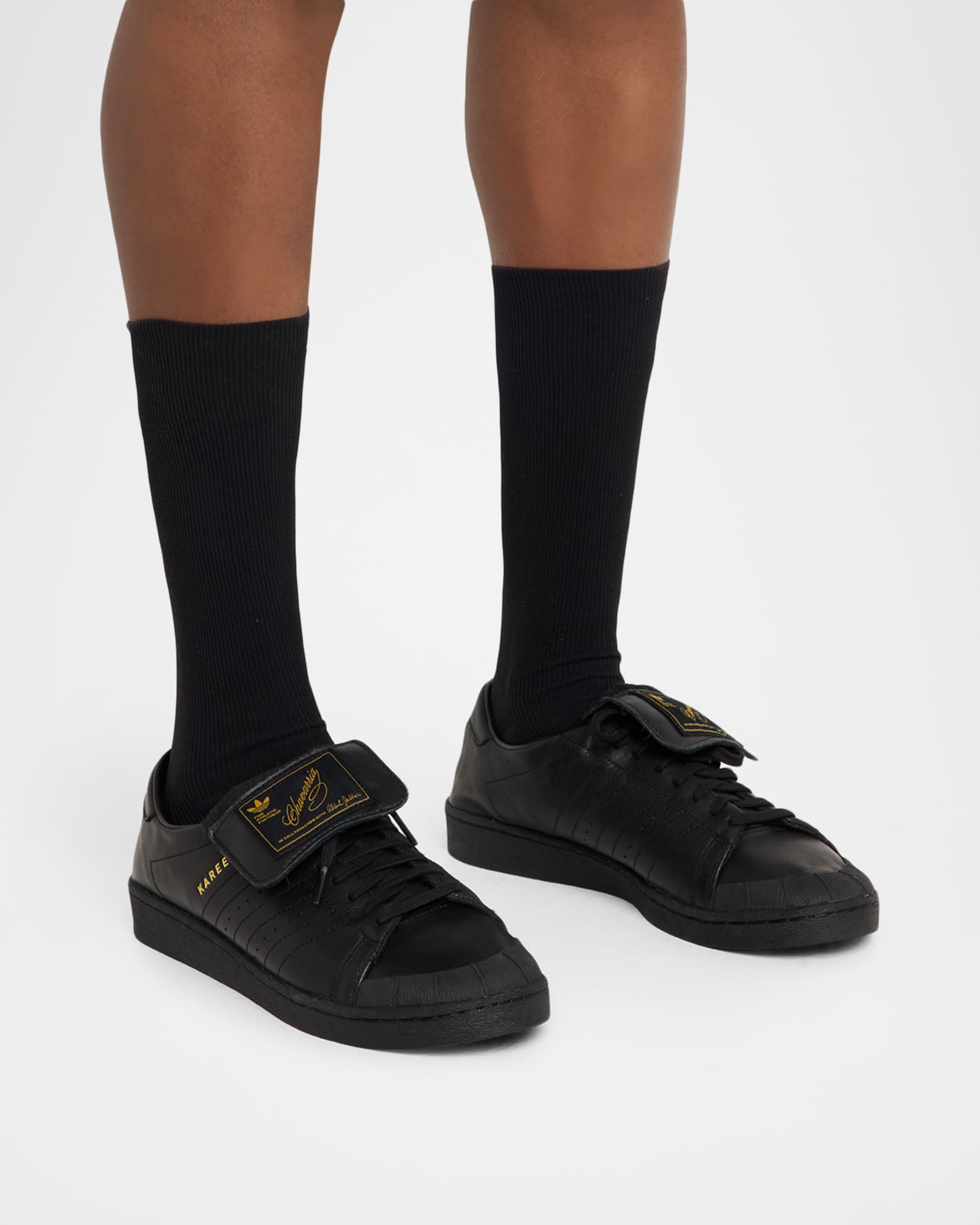 Adidas x Willy Chavarria Men's Jabbar Leather Low-Top Sneakers