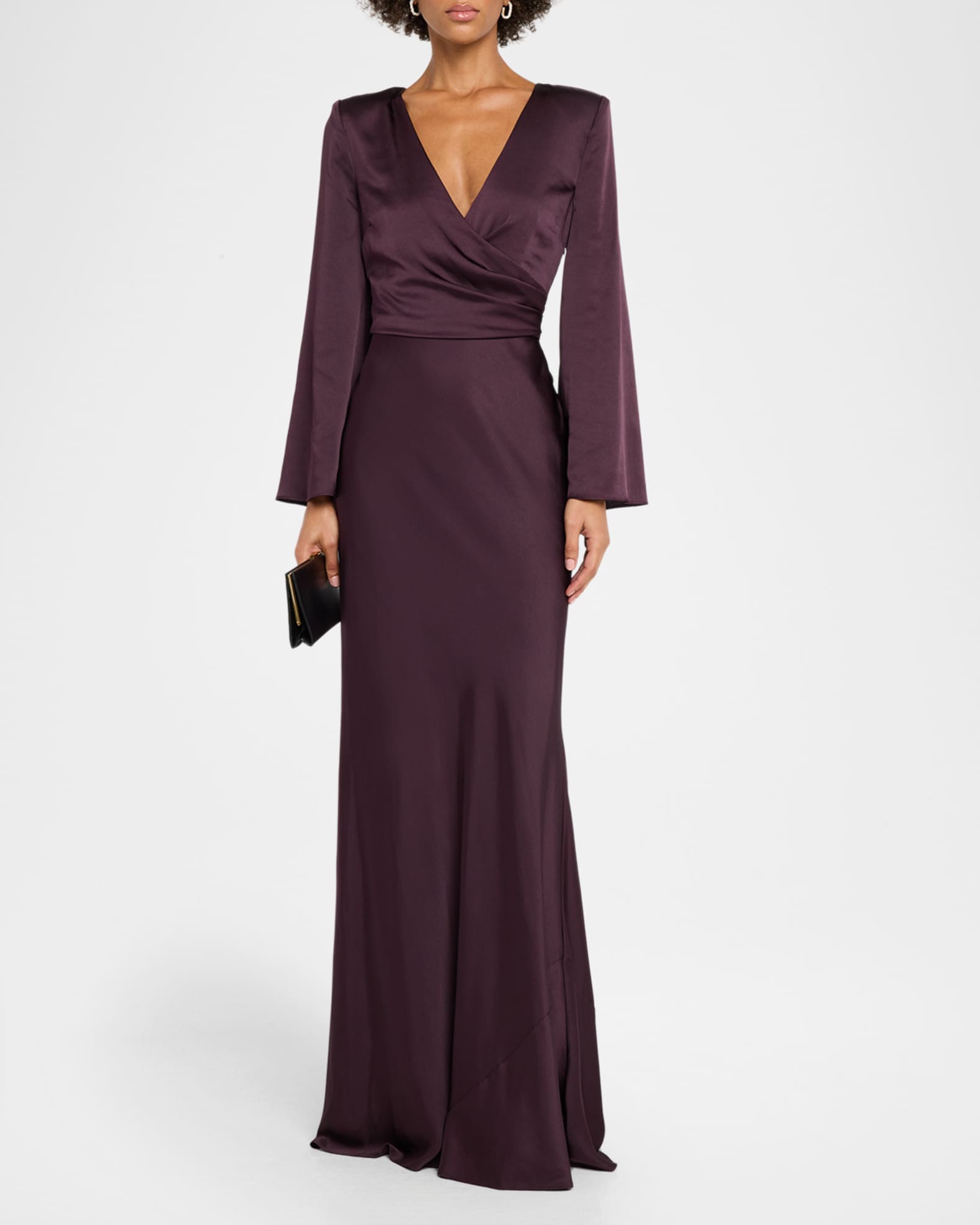 fitted lace wedding dress Z Supply Manon Satin Maxi Dress