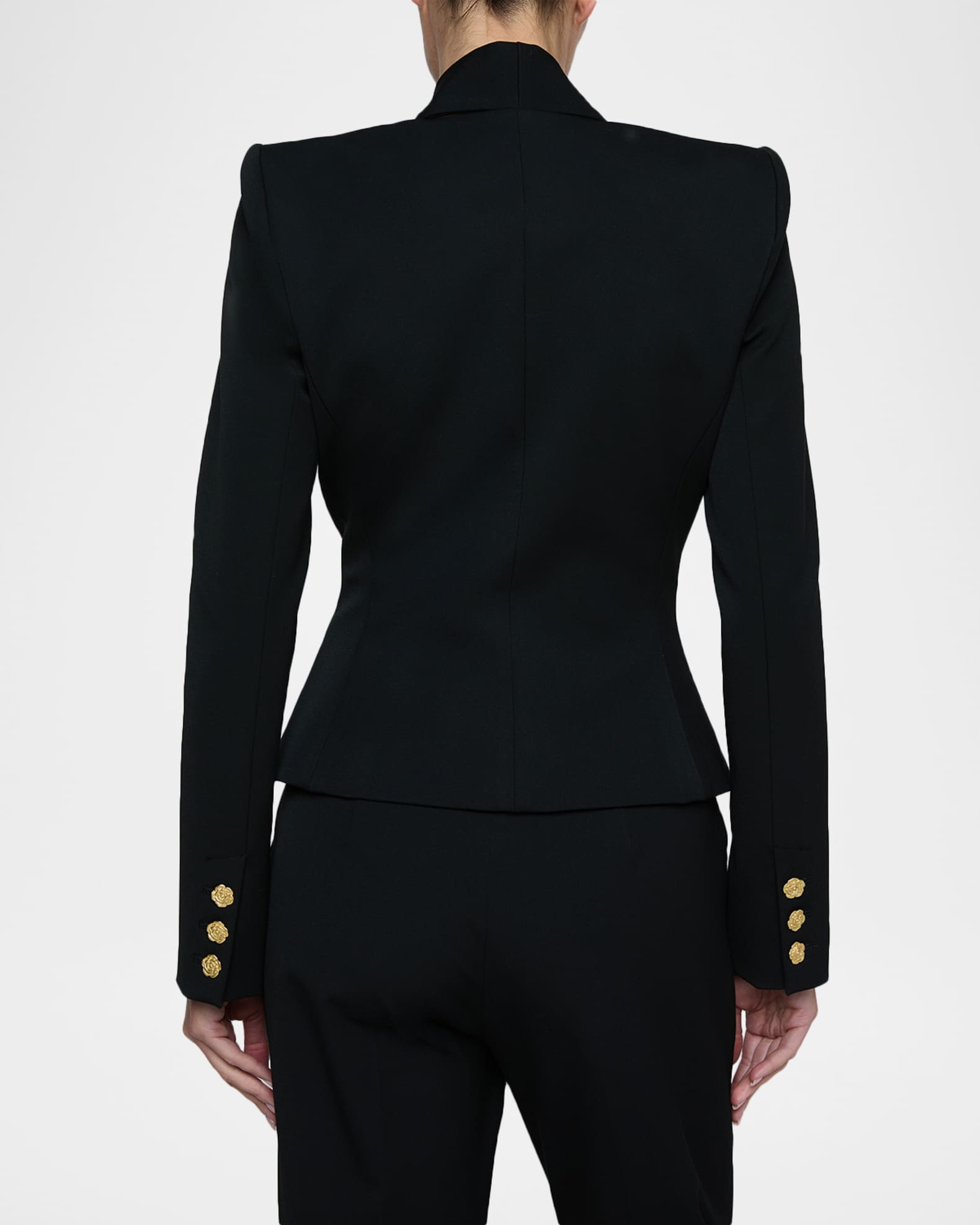 L'Agence Romy Tie-Neck Tailored Blazer | Neiman Marcus
