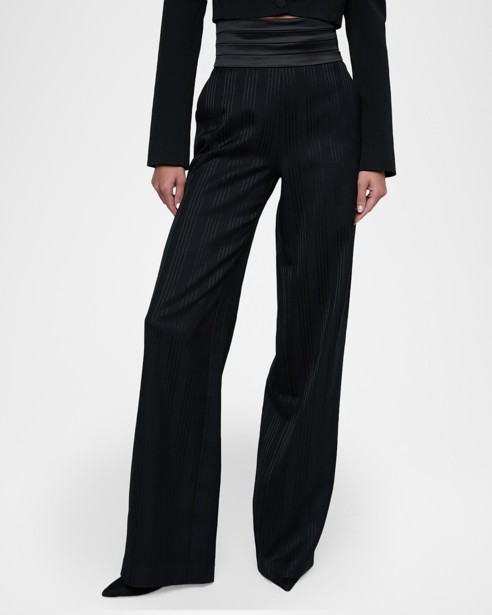 L'Agence Minerva Cummerbund Trousers Neiman Marcus