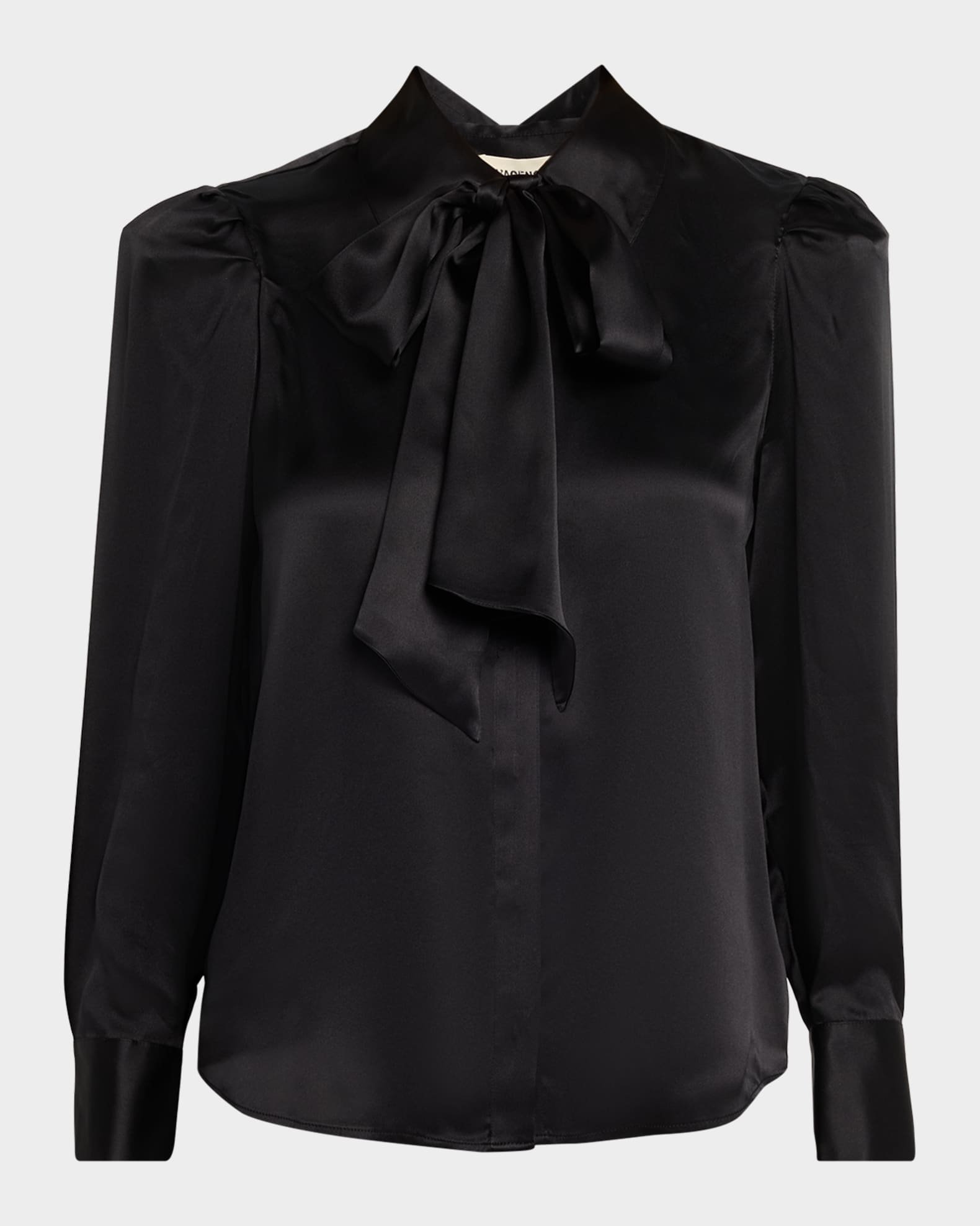 L'Agence Honey Tie-Neck Silk Blouse | Neiman Marcus