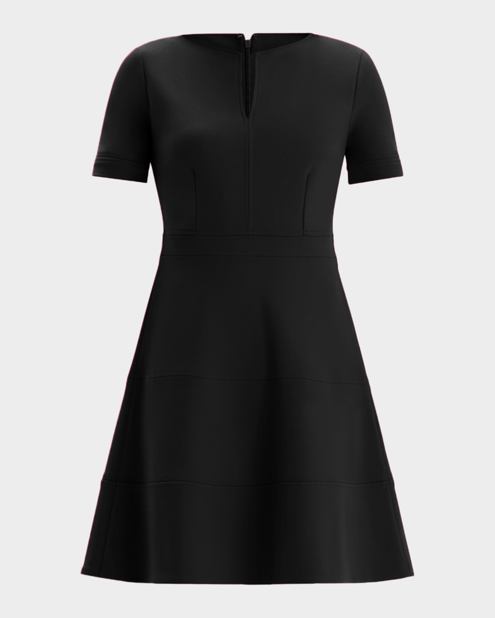herve leger black mini dress CHANEL CC Logo Bow Mini Dress Black White