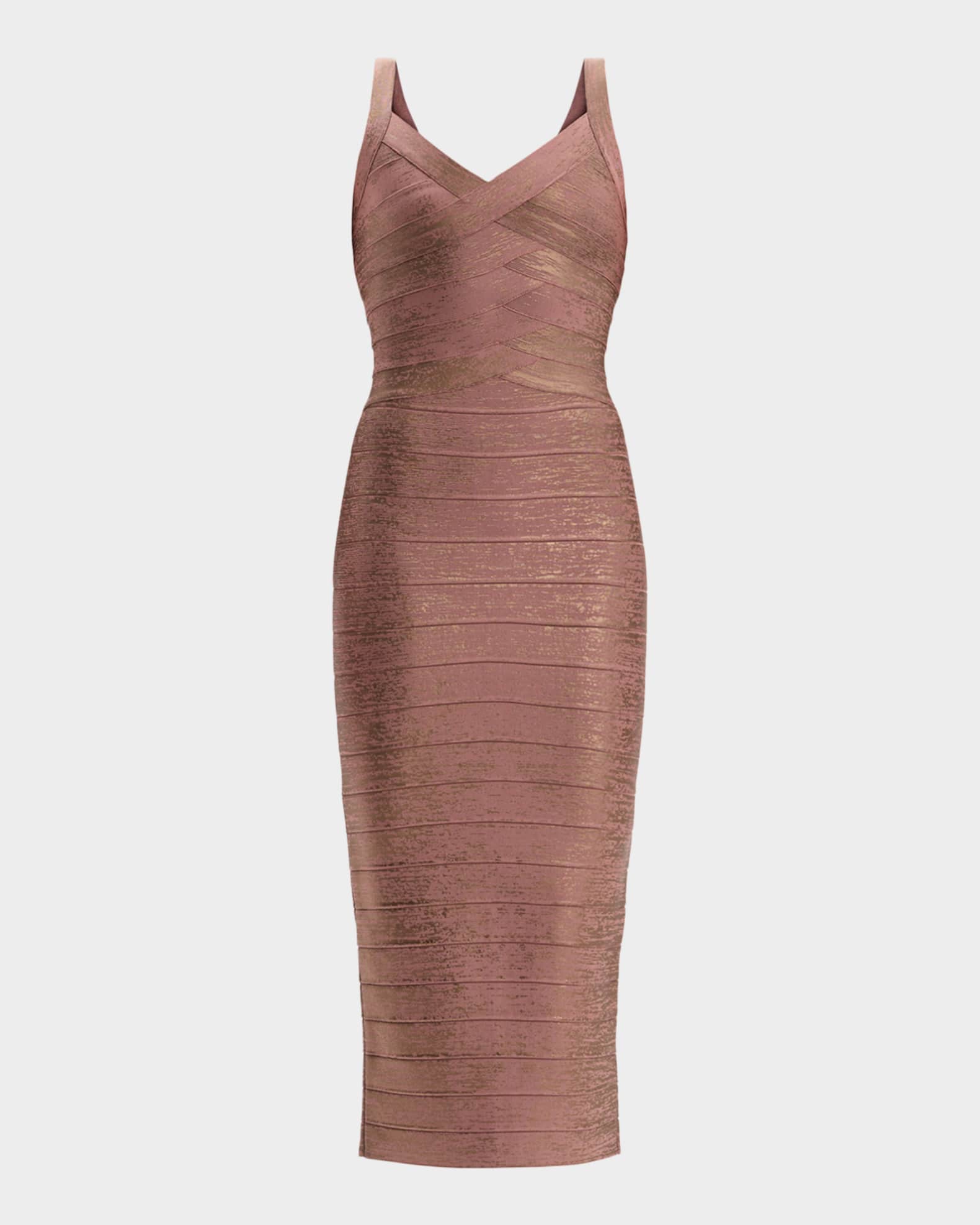 slim fit dress slacks Amanda Gold Bandage Strapless Formal Maxi Dress - US 8 main image 1