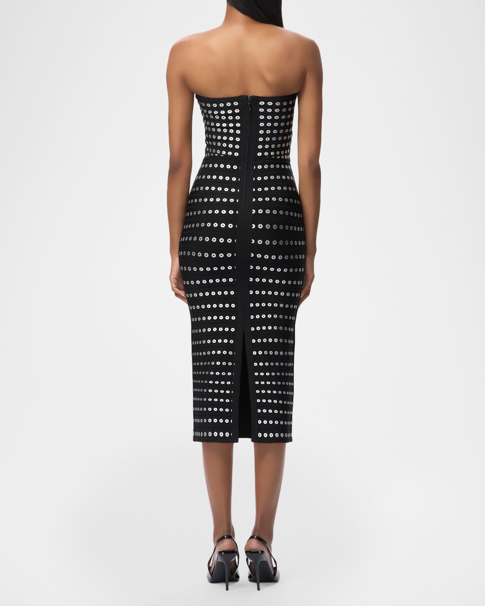 Herve Leger The Eira Grommet Bandage Dress | Neiman Marcus