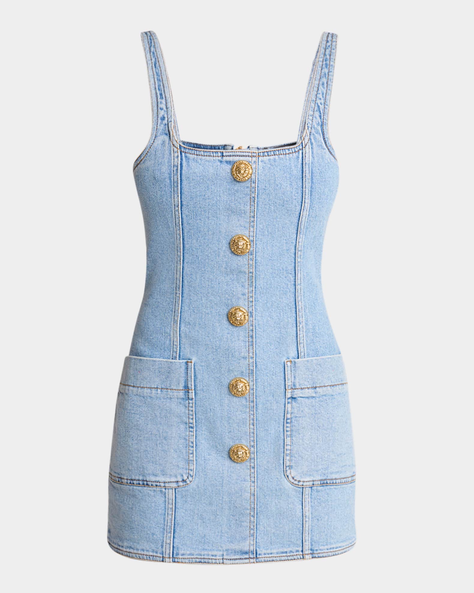 balmain blue dress Balmain Blue Mini Dress main image 0