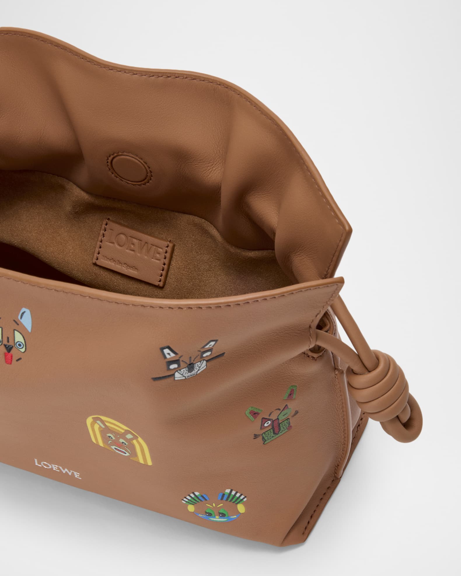 Loewe x Louis Wain Flamenco Clutch Bag in Leather | Neiman Marcus