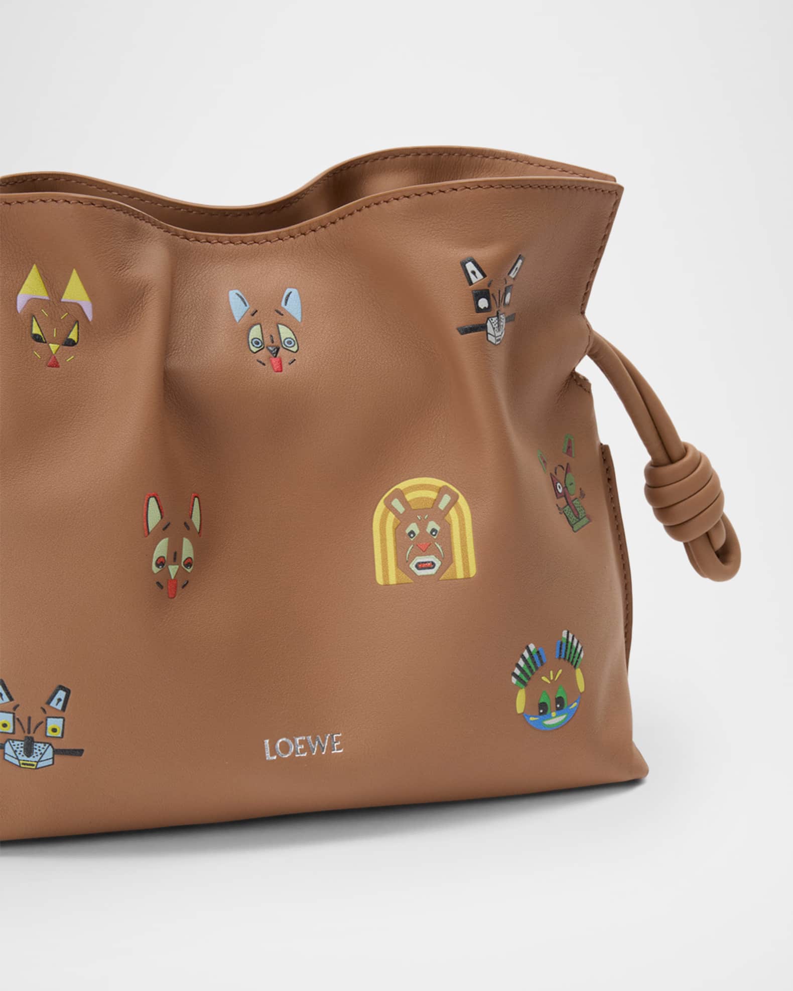 Loewe x Louis Wain Flamenco Clutch Bag in Leather | Neiman Marcus