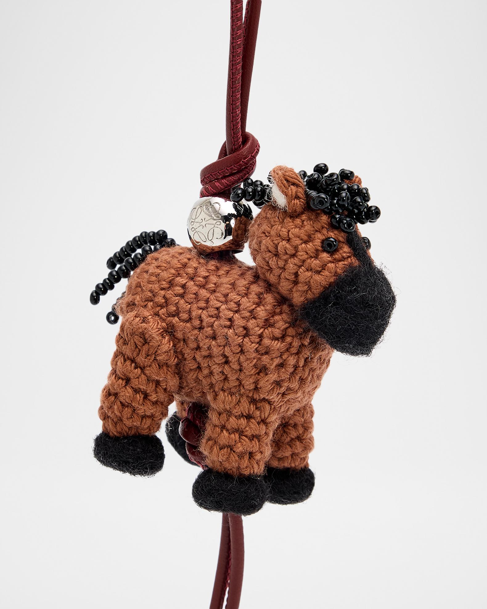 LOEWE ロエベ チャーム ウマ LOEWE Wool Felt Horse Bag Charm | Neiman Marcus