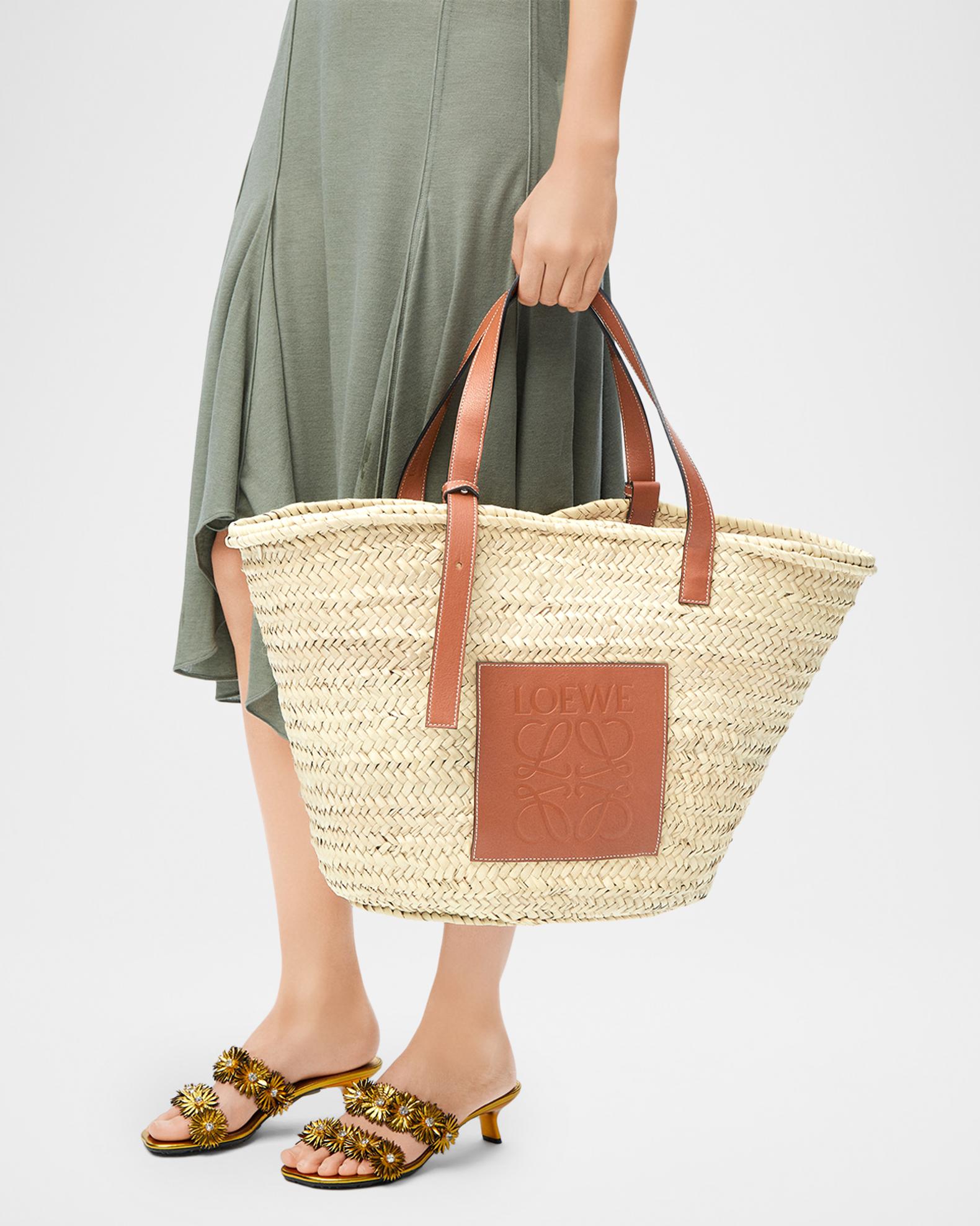 Loewe Classic Basket Raffia Tote Bag | Neiman Marcus