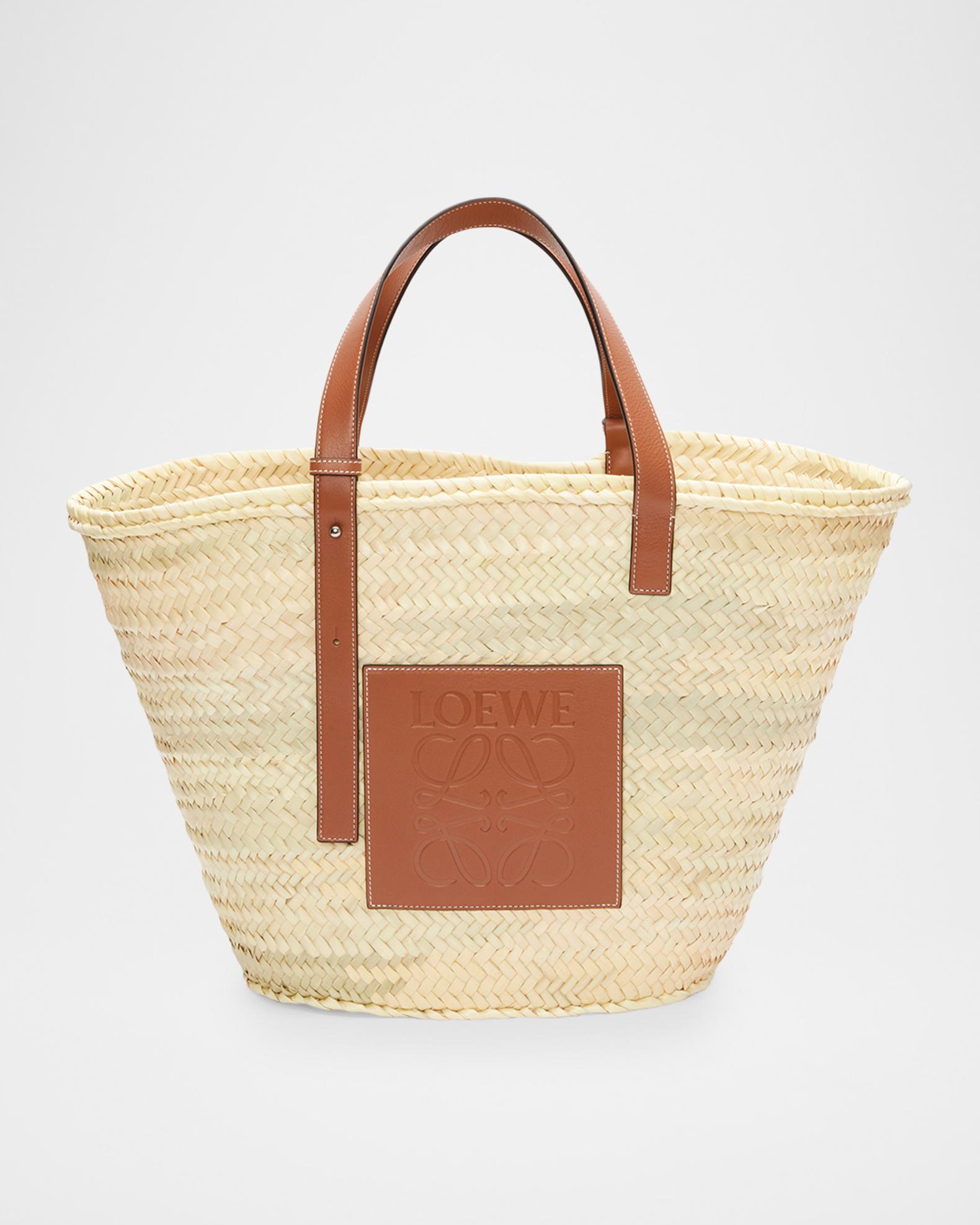 Loewe Classic Basket Raffia Tote Bag | Neiman Marcus