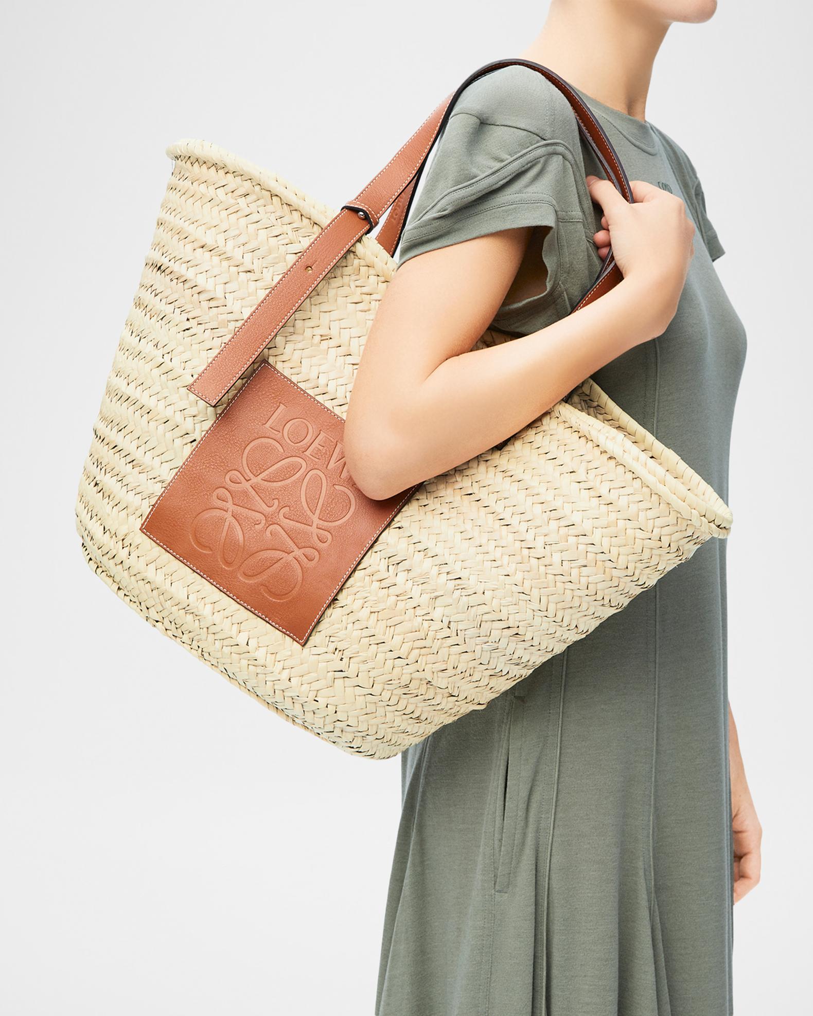 Loewe Classic Basket Raffia Tote Bag | Neiman Marcus