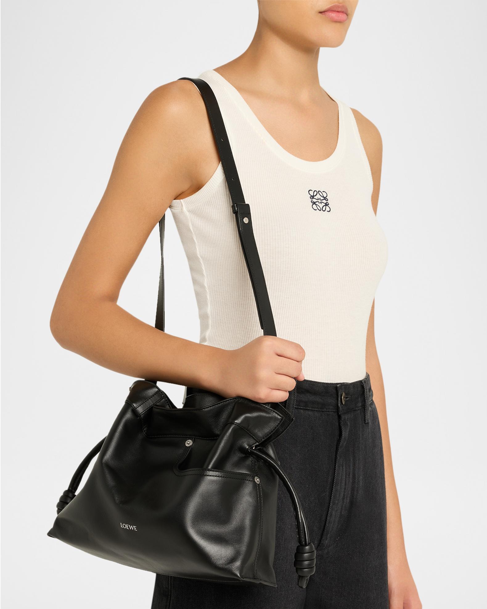 LOEWE Flamenco Panta Clutch Bag in Leather | Neiman Marcus