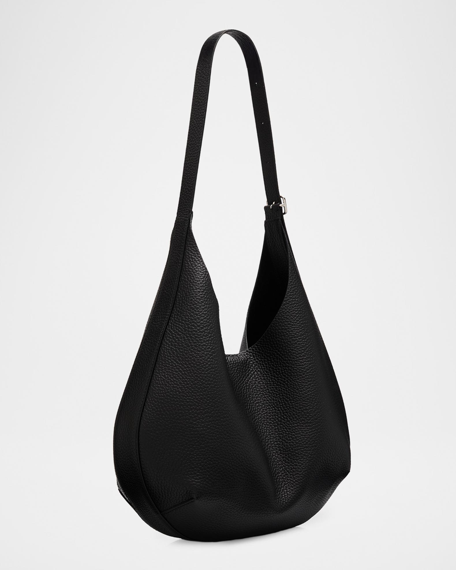 Courreges Holy Grained Leather Hobo Bag | Neiman Marcus