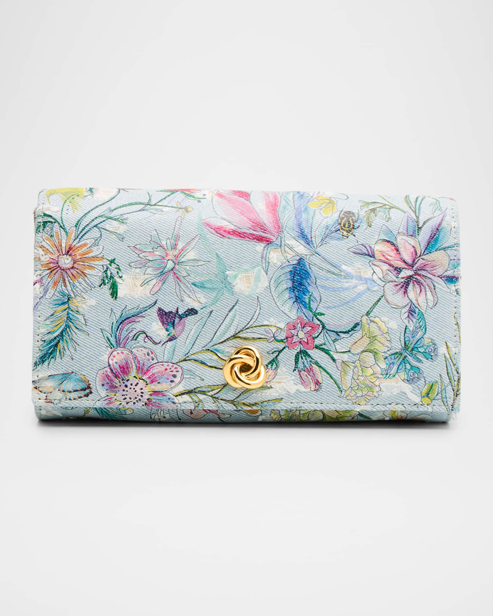 Clutch Bag Leather Printed Olivia Wilson BOWI711 - Better World Arts