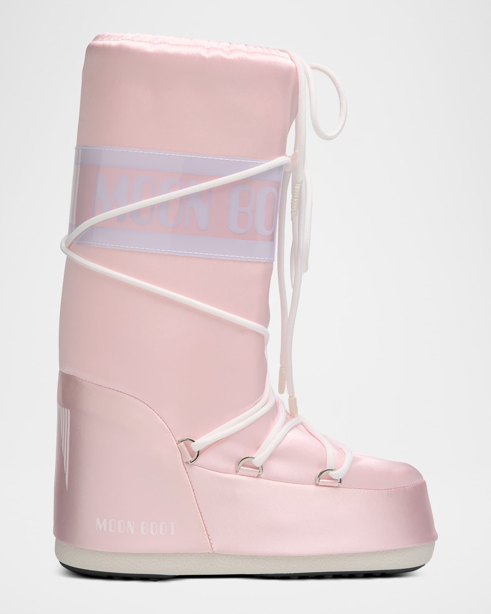 Moon Boot Icon Pearly Satin Knee-High Snow Boots | Neiman Marcus