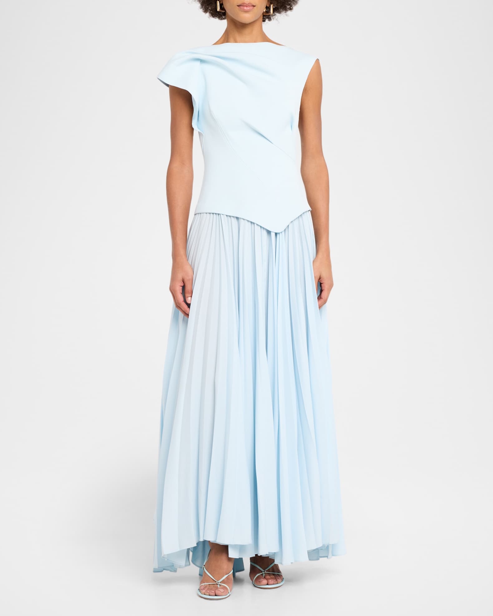 acler avonlea midi dress blue Acler Avonlea Midi Dress in Blue – That Dress Hire main image 0