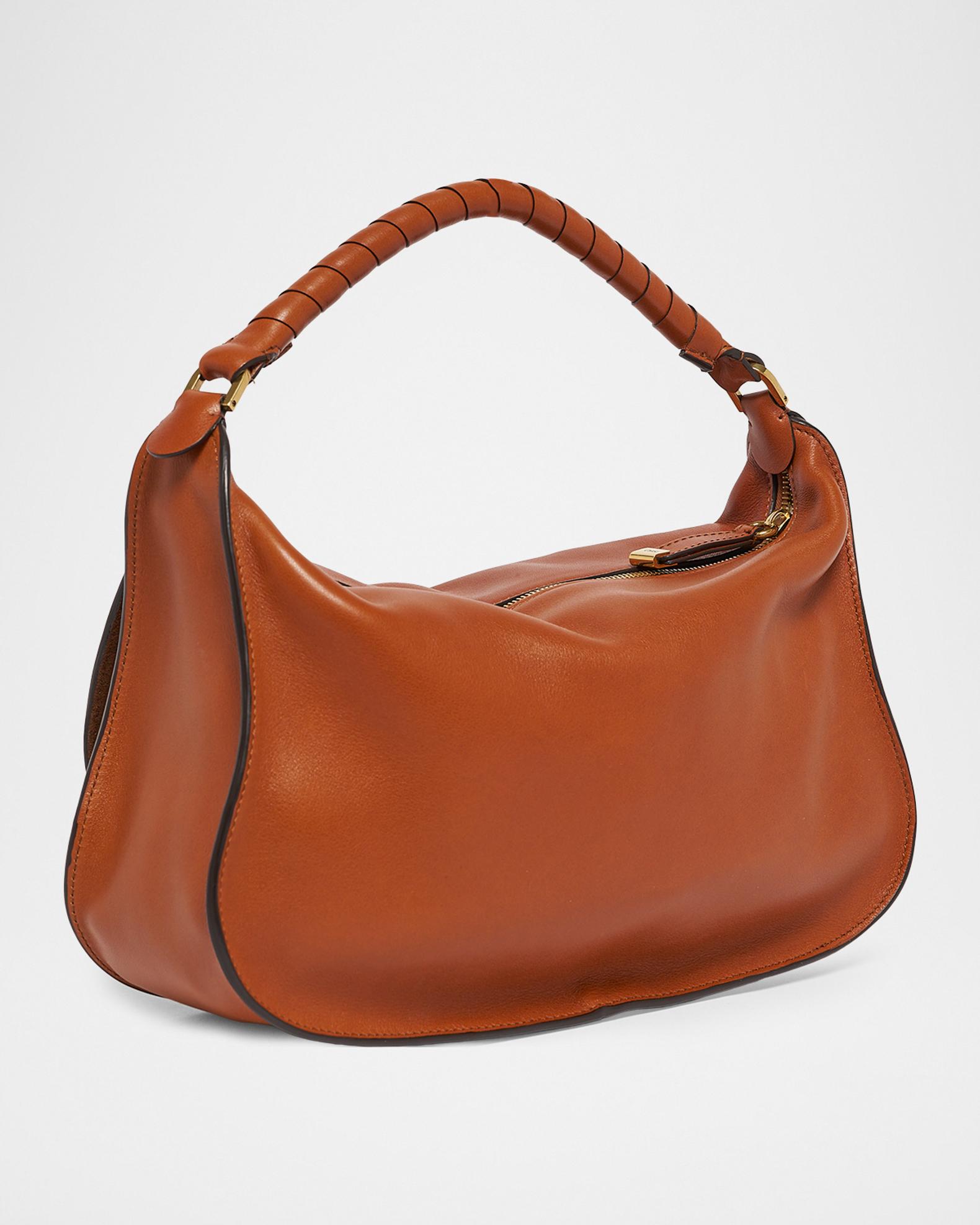 Chloe Marcie Medium Saddle Shoulder Bag in Leather | Neiman Marcus