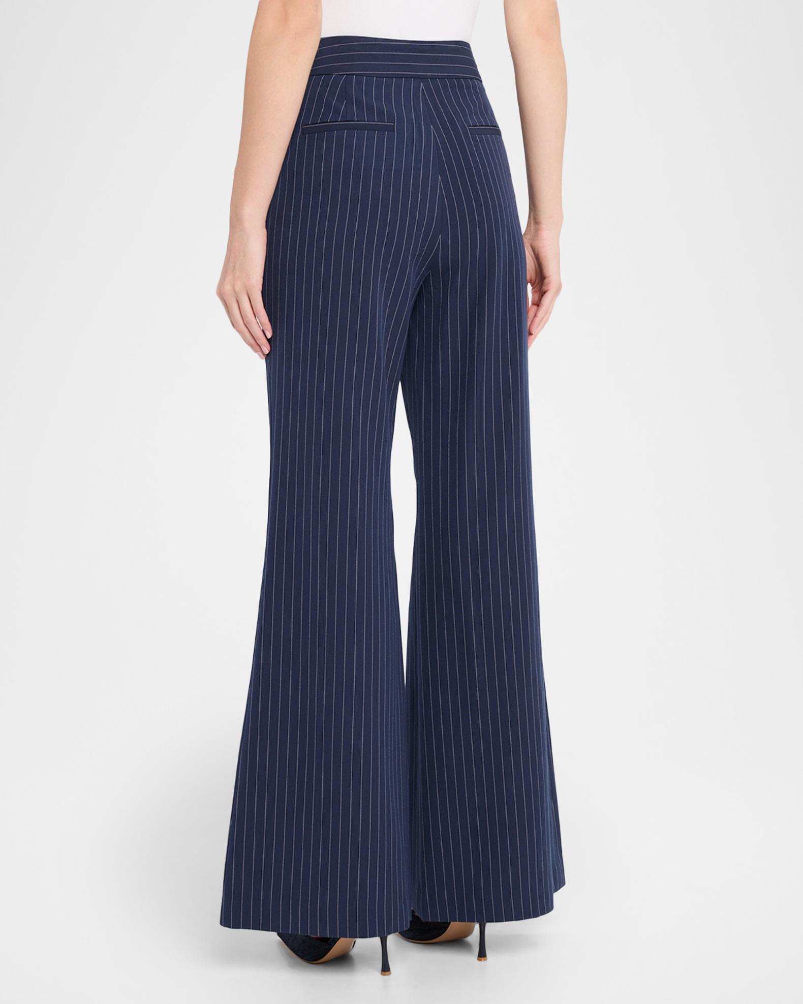 Toccin Gaia Striped Flare Pants | Neiman Marcus