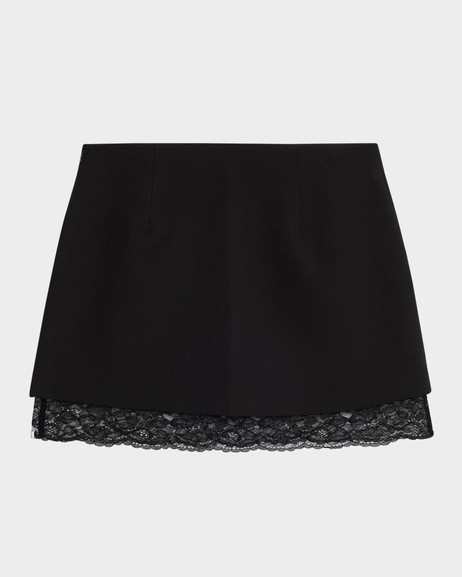 Toccin Leland Lace Combo Mini Skirt | Neiman Marcus