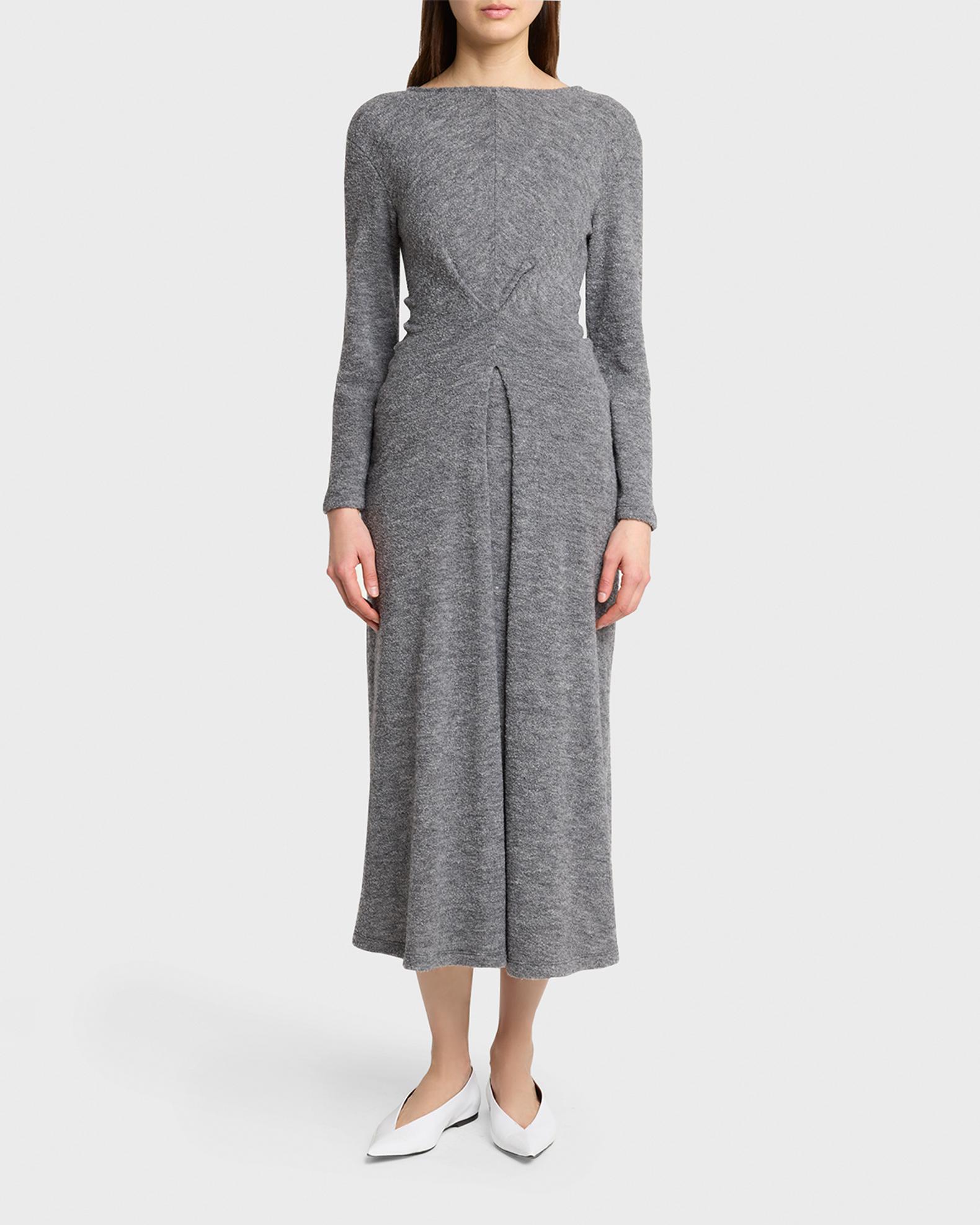 proenza schouler asymmetric wool blend dress | Sai in Jersey | Grey Knitted dresses