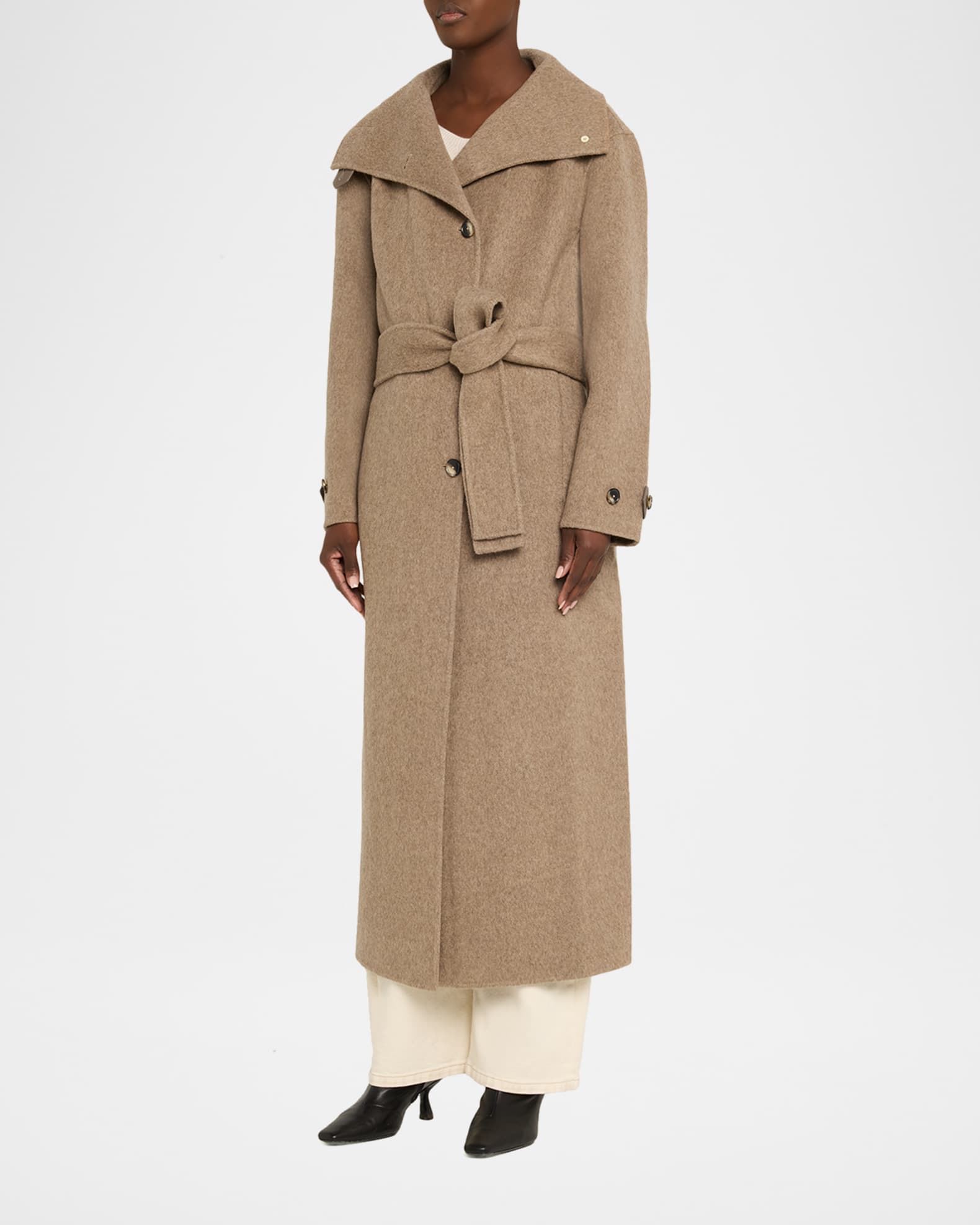Proenza Schouler White Label Corey Splittable Wool Maxi Coat