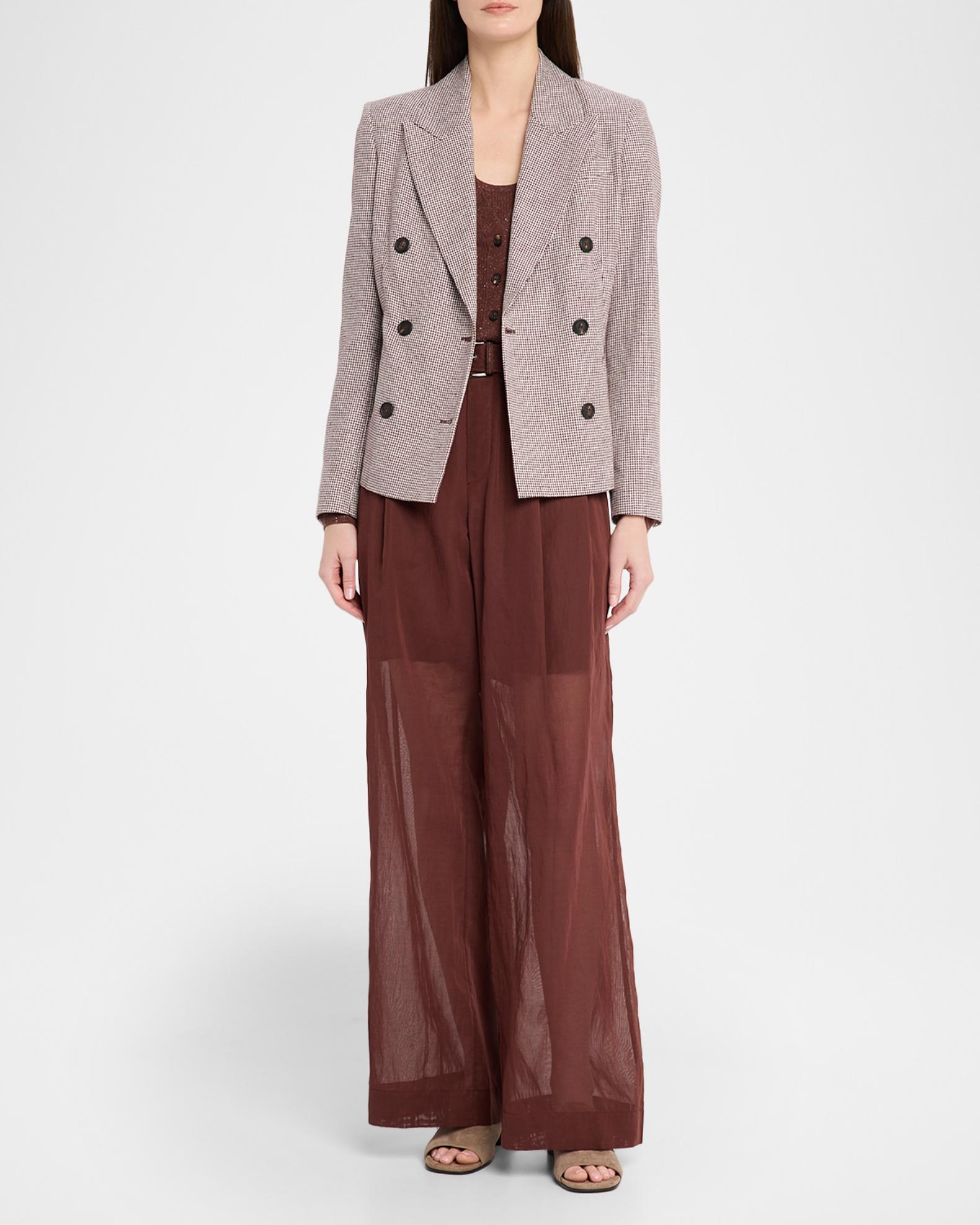 Brunello Cucinelli Shimmering Cashmere Stretch Rib V-Neck Cardigan