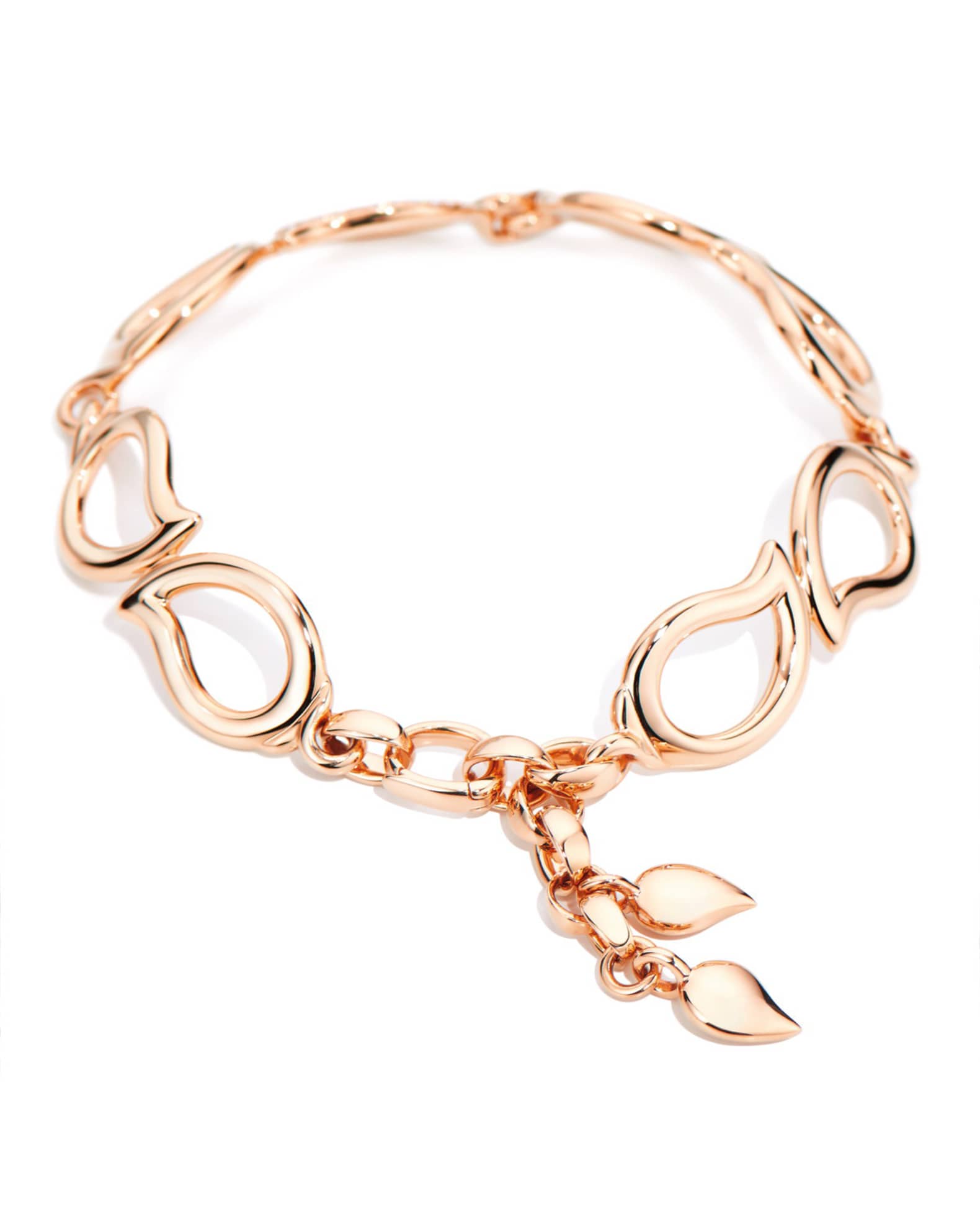 Tamara Comolli Signature 18K Rose Gold Small Diamond Chain Bracelet ...