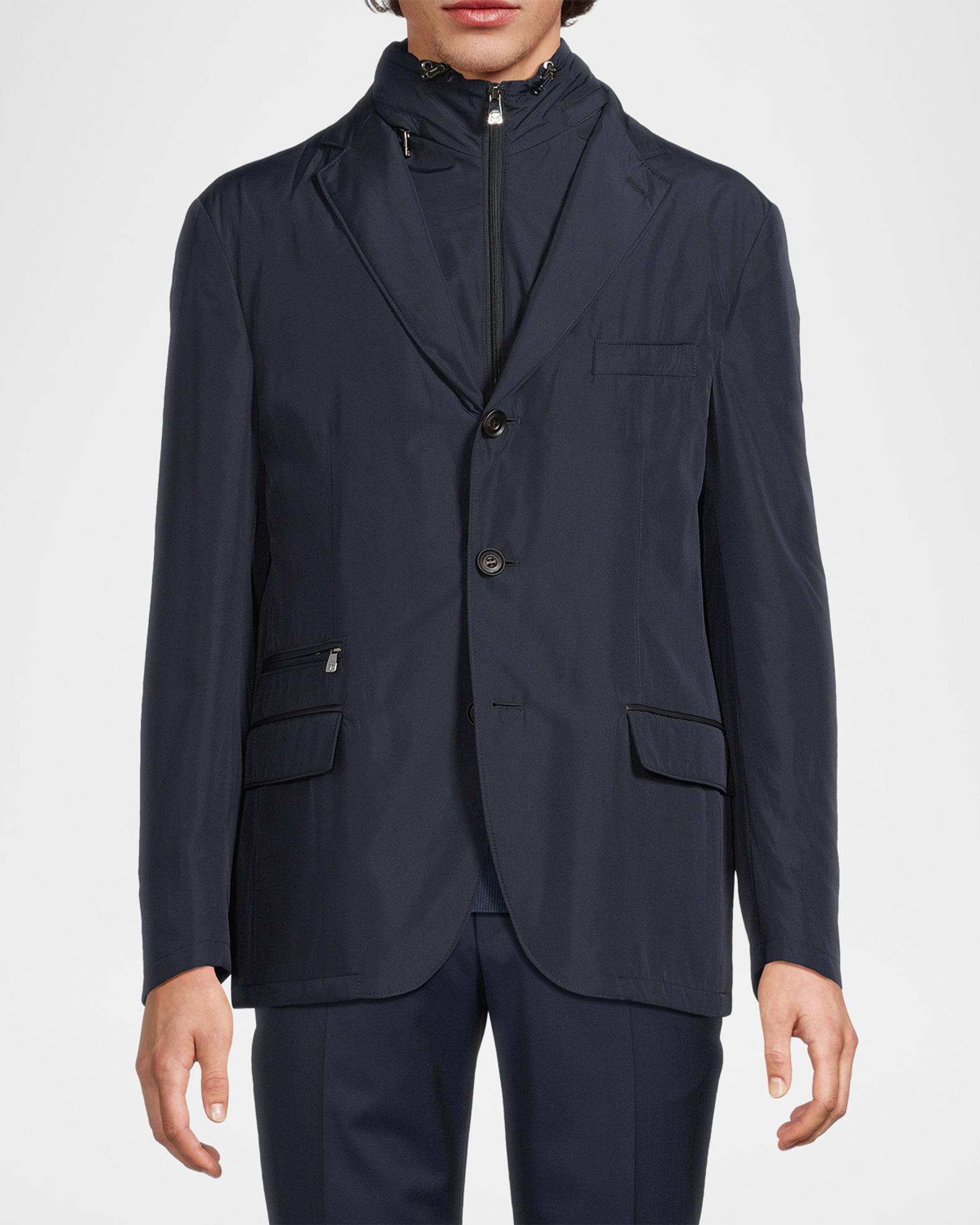 Corneliani Men's ID Sport Jacket with Detachable Vest | Neiman Marcus