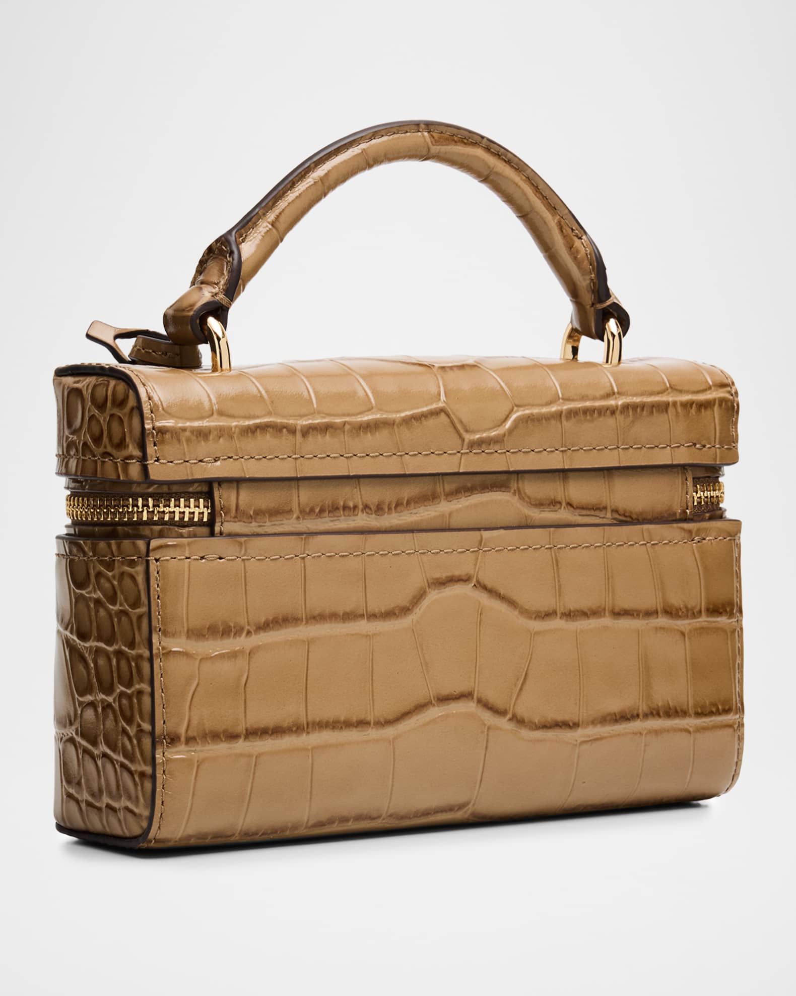 MICHAEL Michael Kors Jana Extra-Small Croc-Embossed Leather