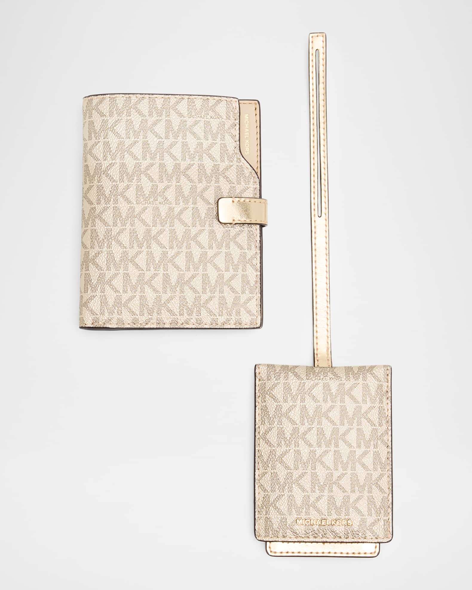 MICHAEL KORS パスポートケース MICHAEL Michael Kors Jet Set Luggage Tag & Passport Wallet Set