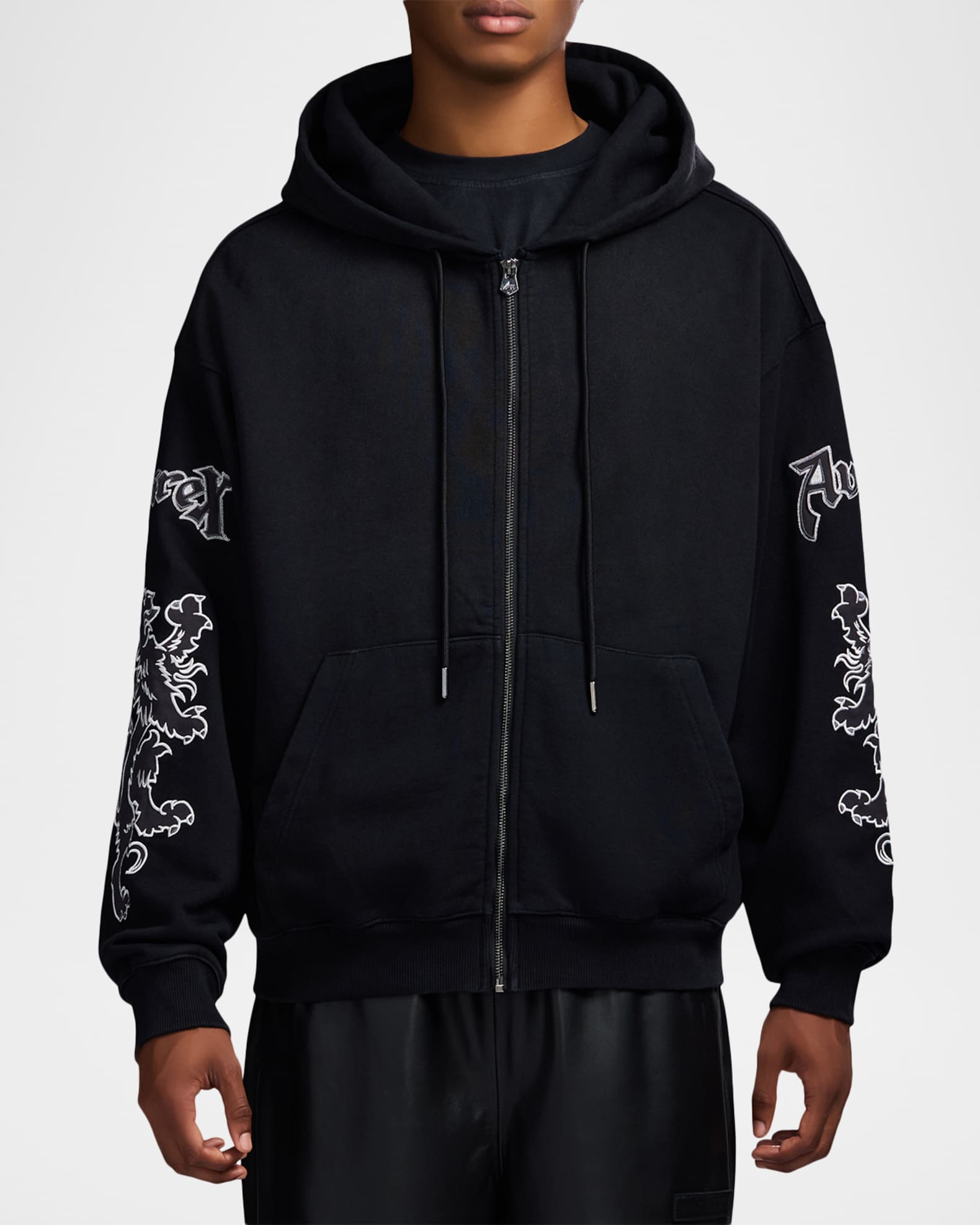 AVIREX Men's Goth Fleece Full-Zip Hoodie | Neiman Marcus