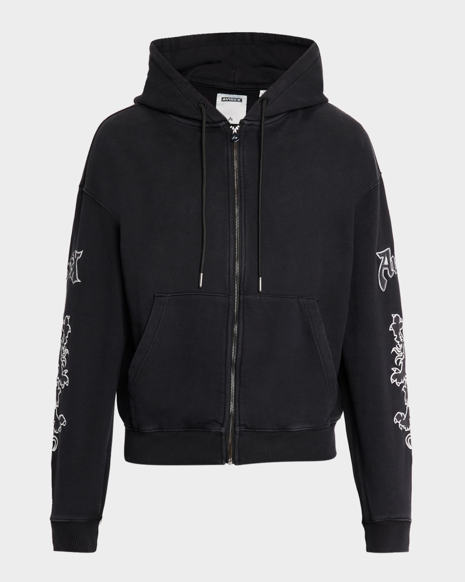 AVIREX Men's Goth Fleece Full-Zip Hoodie | Neiman Marcus