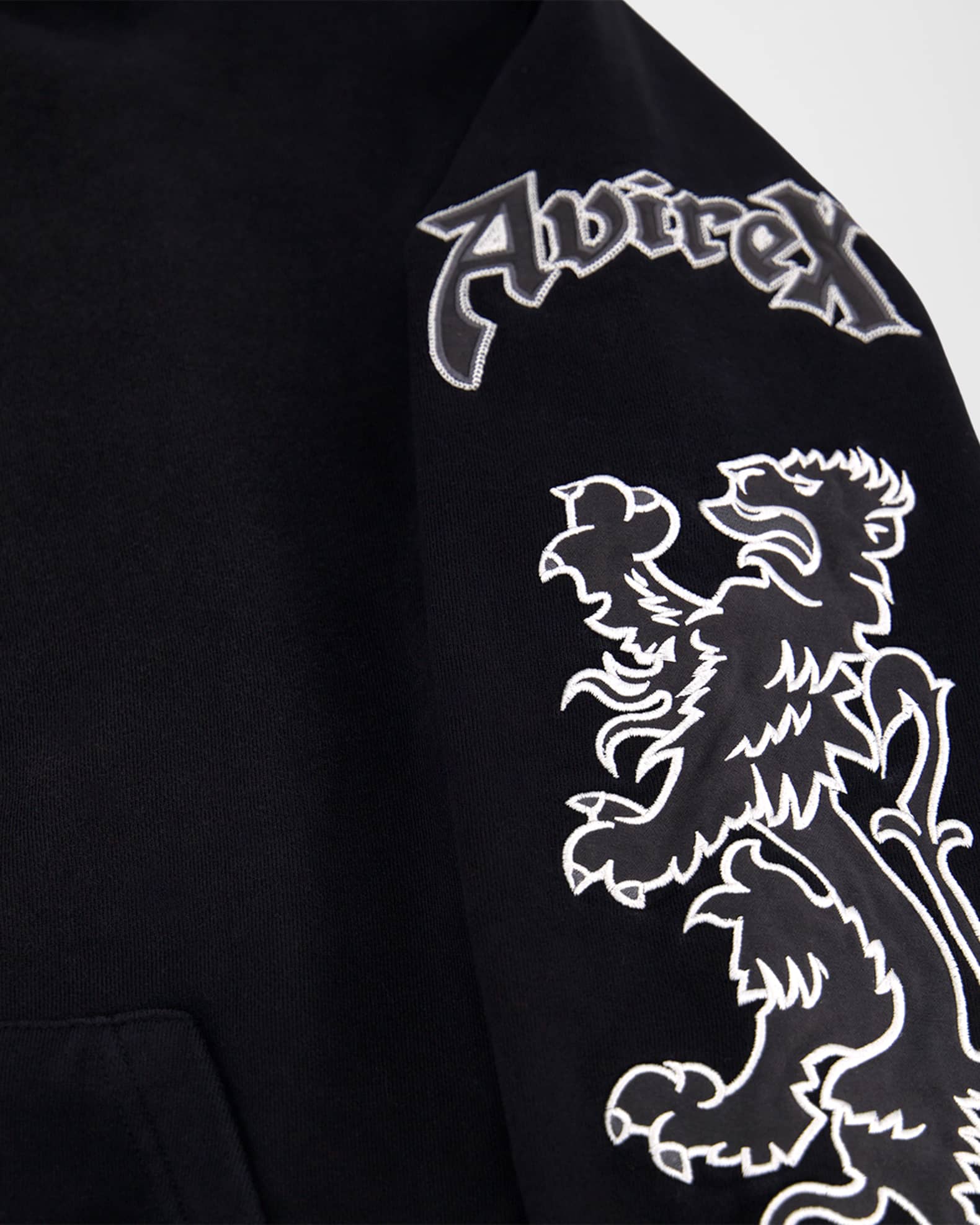 AVIREX Men's Goth Fleece Full-Zip Hoodie | Neiman Marcus