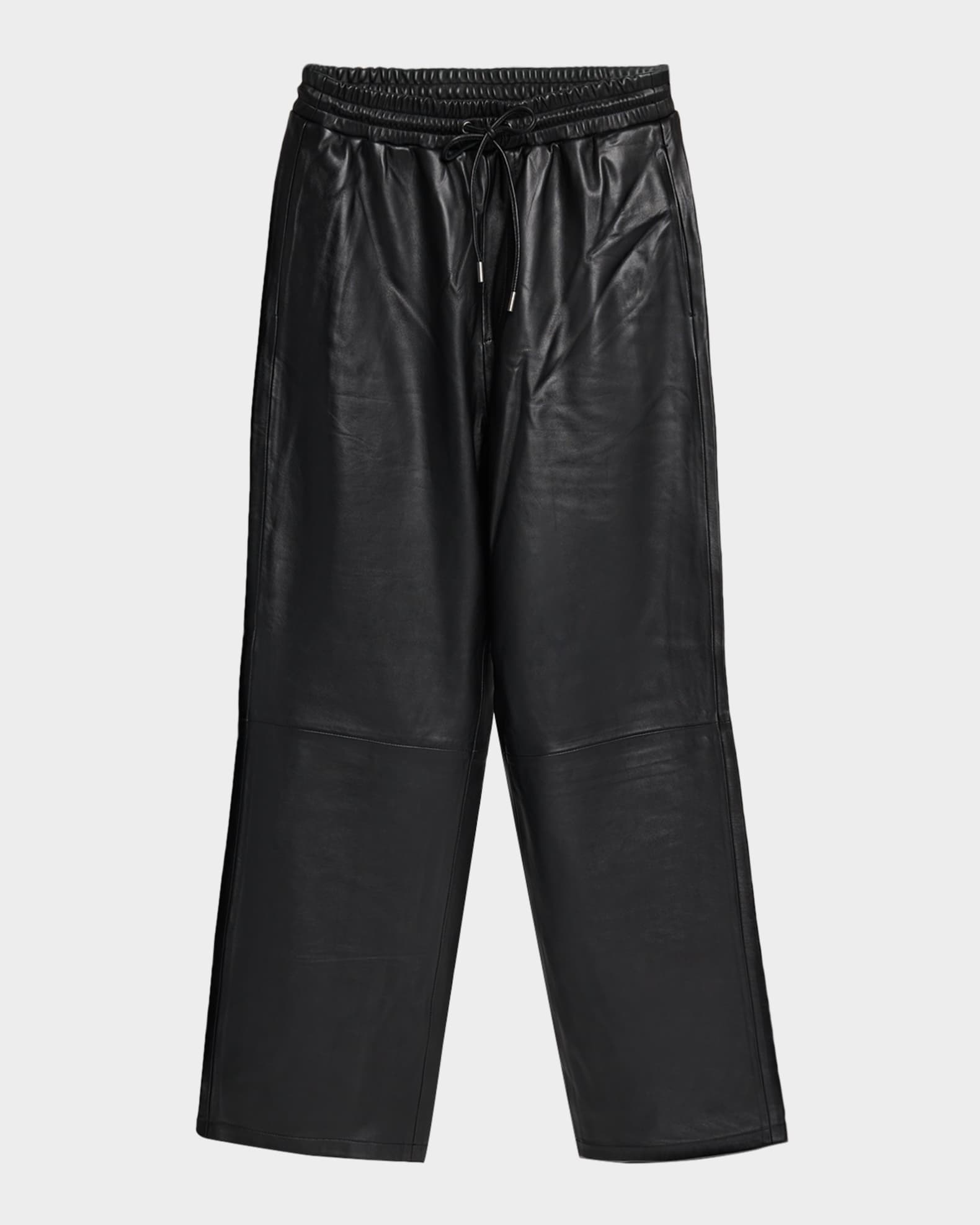AVIREX Men's Nappa Leather Track Pants | Neiman Marcus