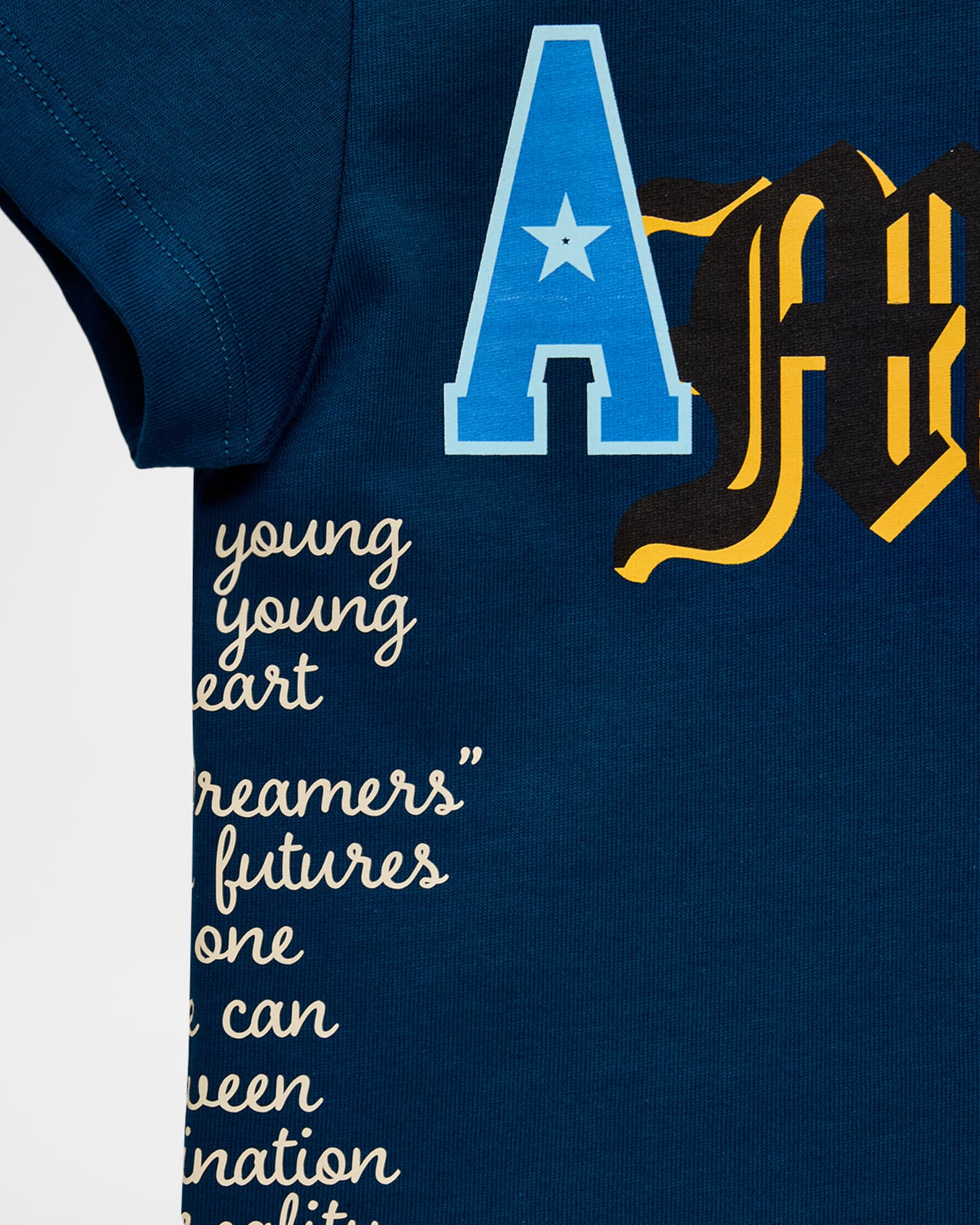 Amiri Kid's Varsity Patch Cotton T-Shirt, Size 4-12 | Neiman Marcus